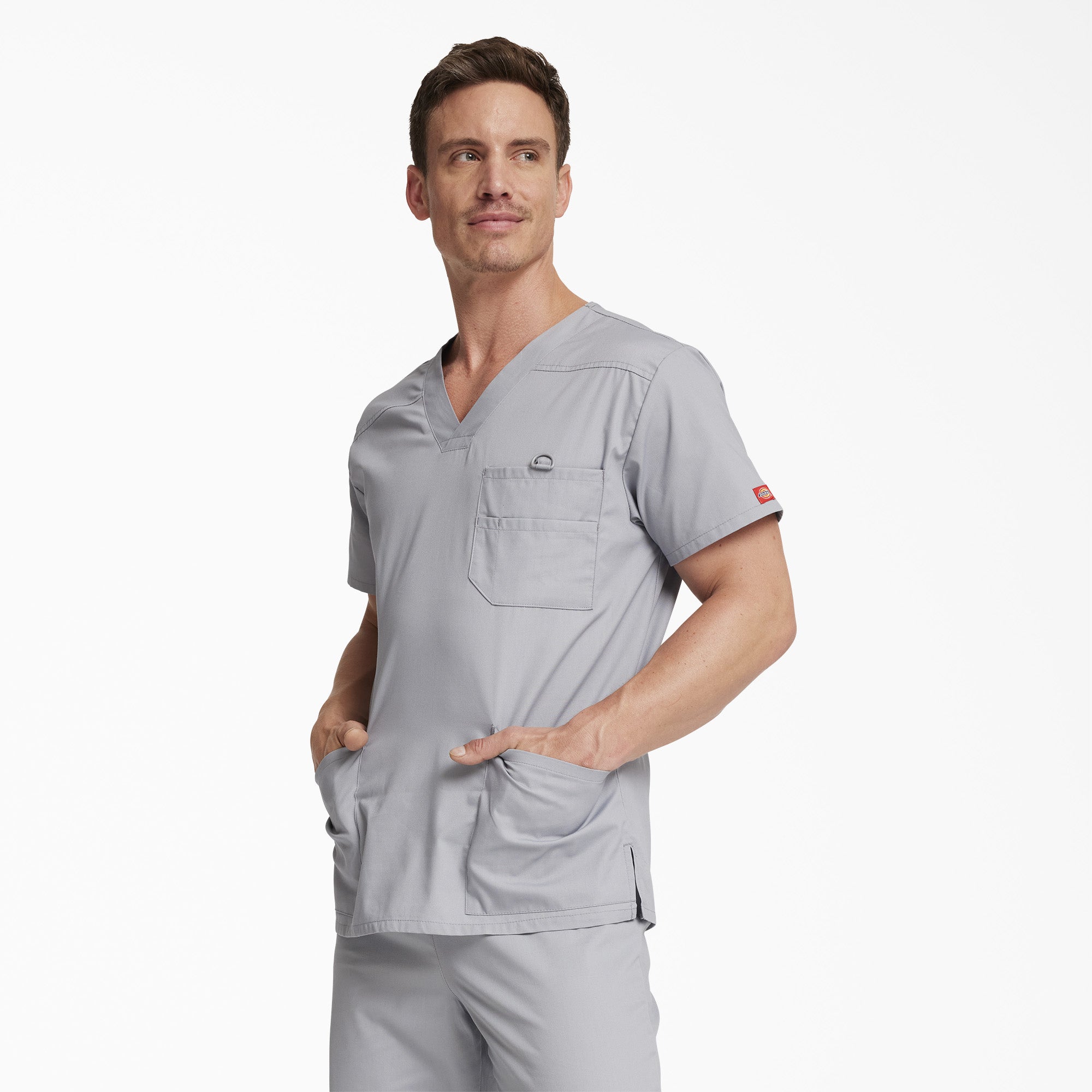 Men's EDS Signature V-Neck Scrub Top - Image 3