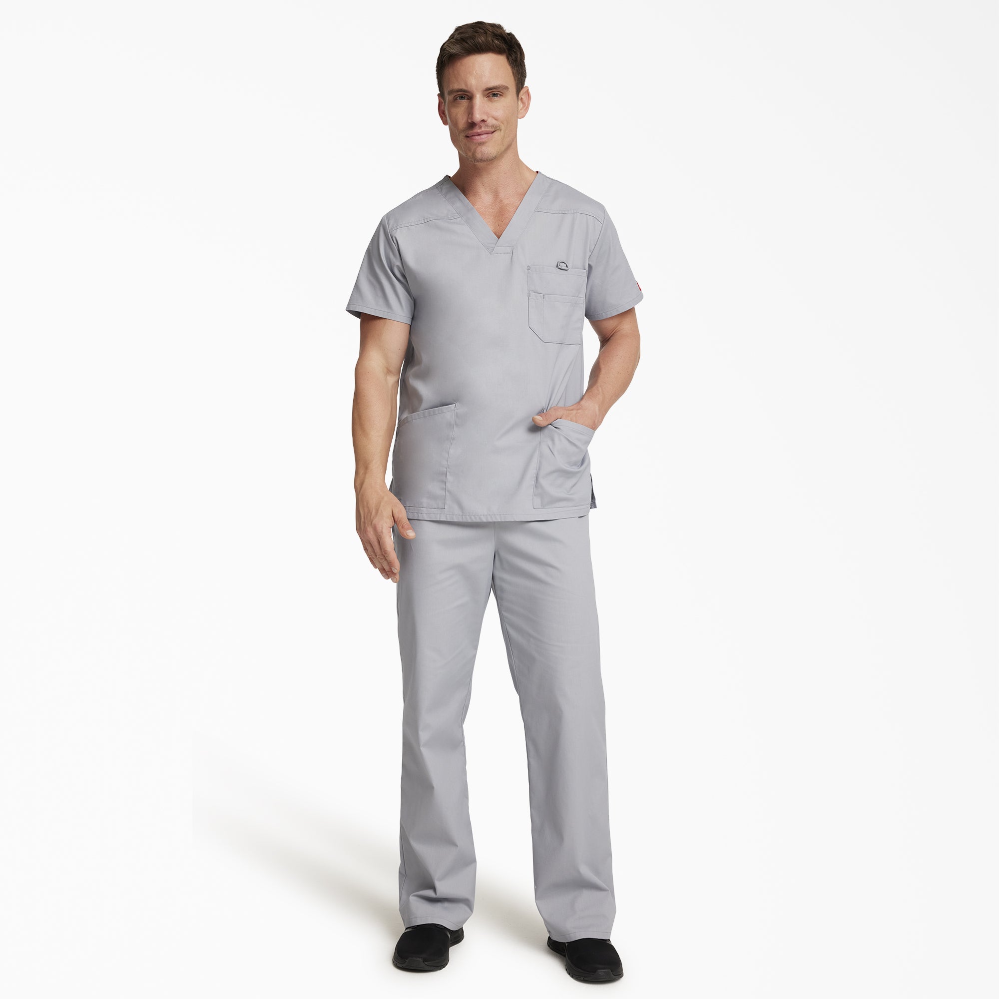 Men's EDS Signature V-Neck Scrub Top - Image 5