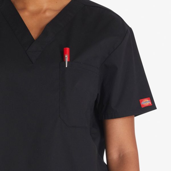 Unisex EDS Signature V-Neck Scrub Top - Image 6