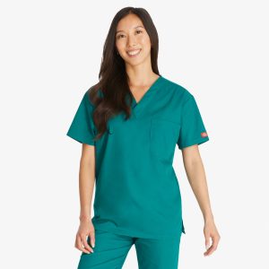 Unisex EDS Signature V-Neck Scrub Top