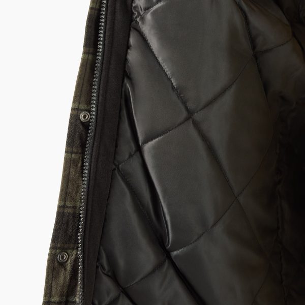 Water Repellent Flannel Hooded Shirt Jacket - Image 9