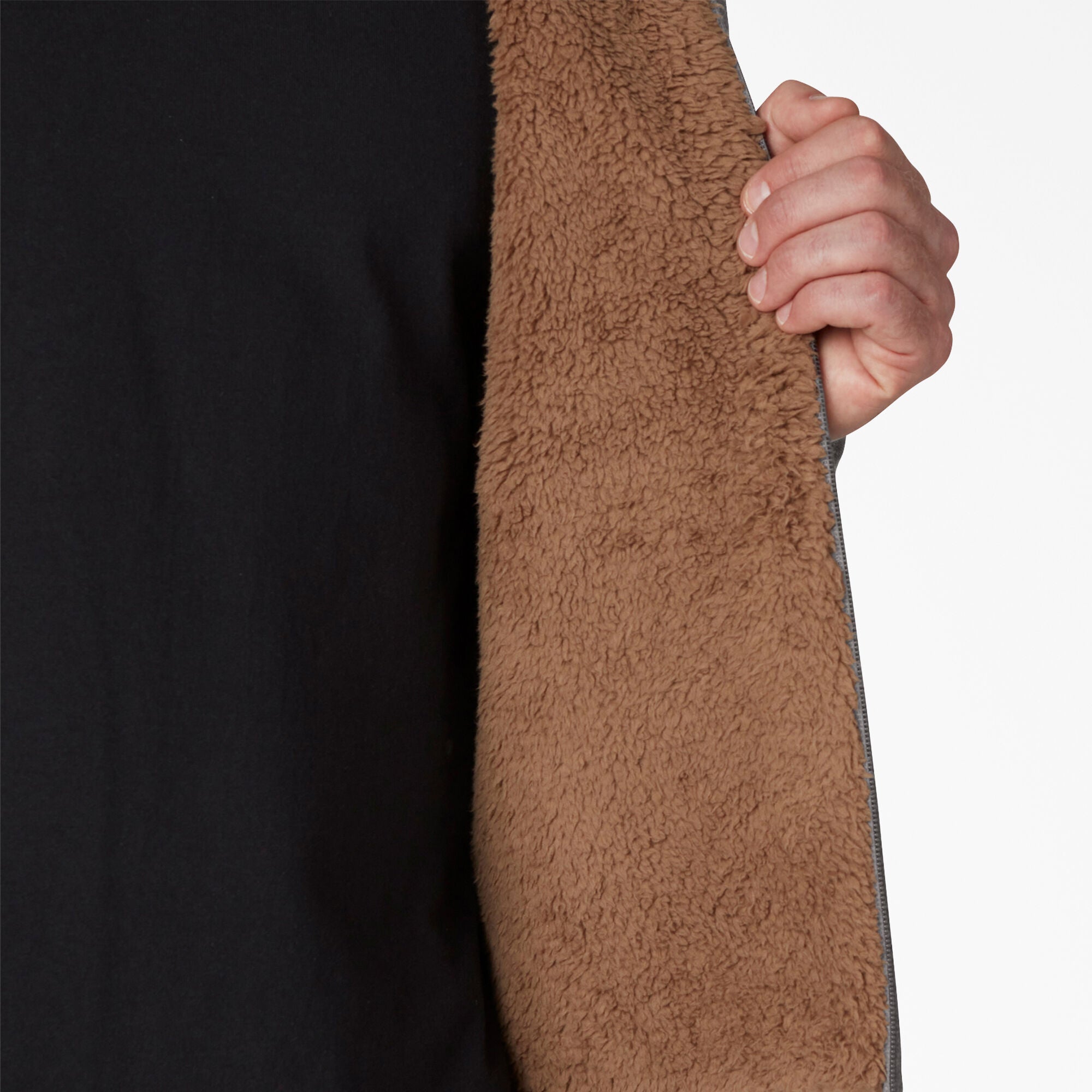 High Pile Fleece Lined Full Zip Hoodie - Image 6