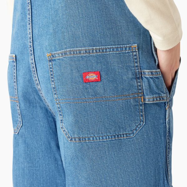 Women's Relaxed Fit Bib Shortalls. 7 - Image 6