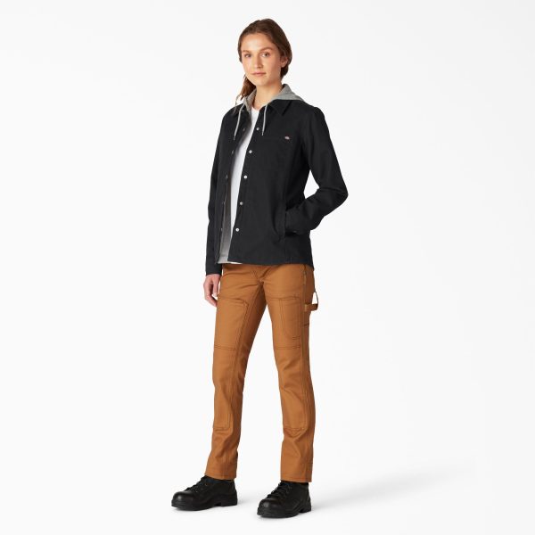 Women's Duck Hooded Shirt Jacket - Image 4
