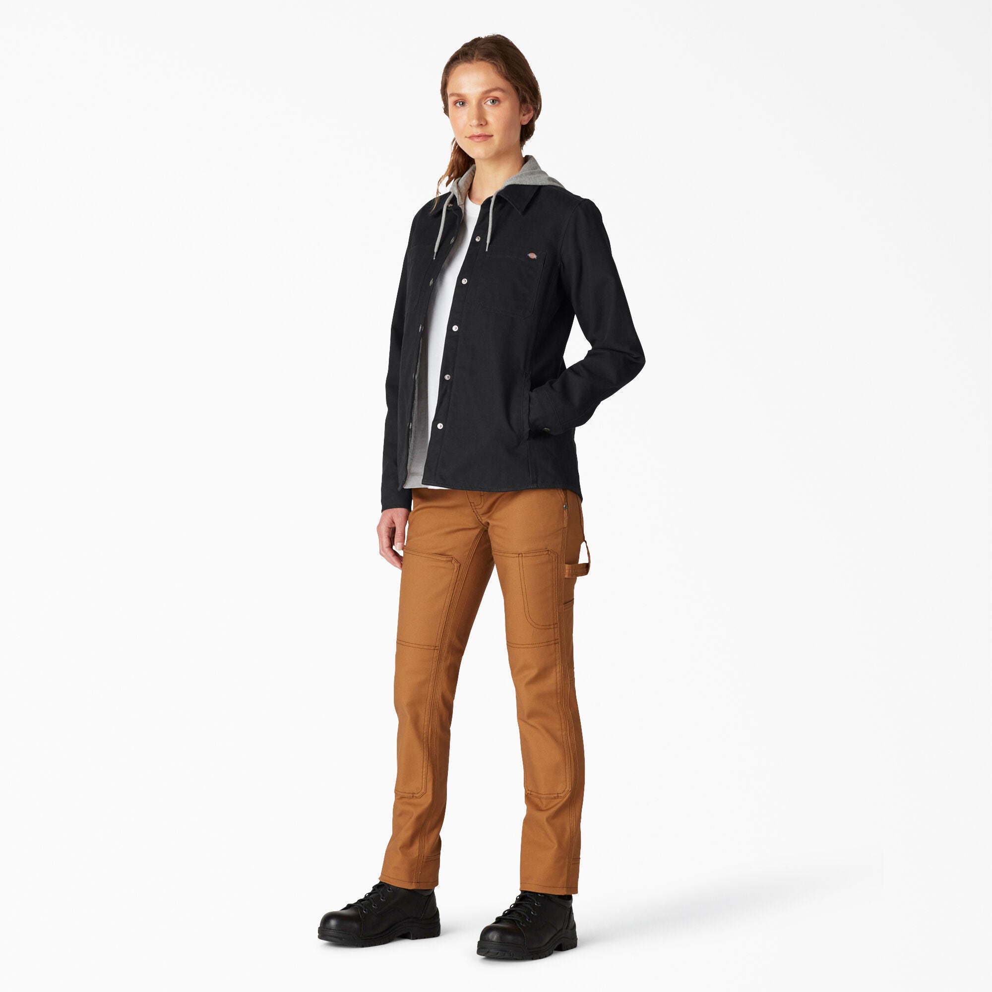 Women's Duck Hooded Shirt Jacket - Image 4
