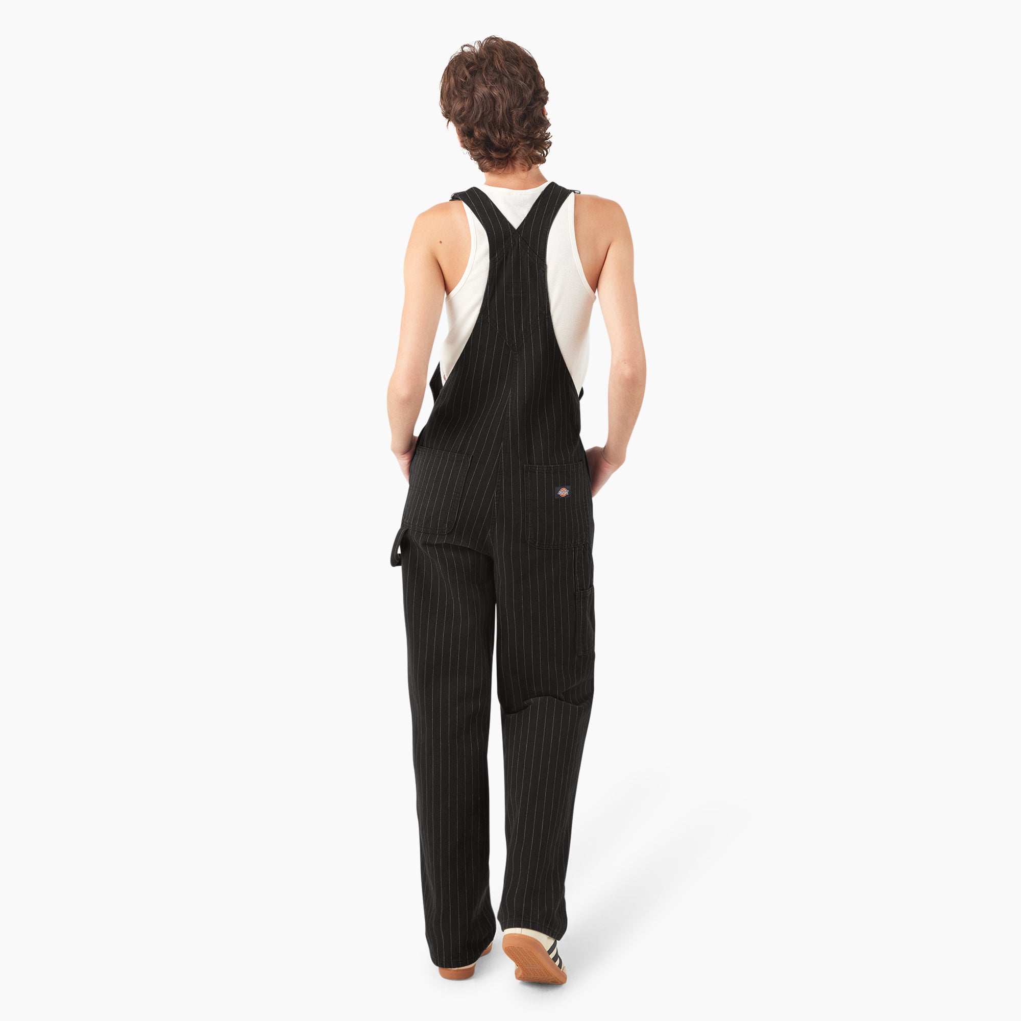 Women's Pinstripe Service Bib Overalls - Image 6