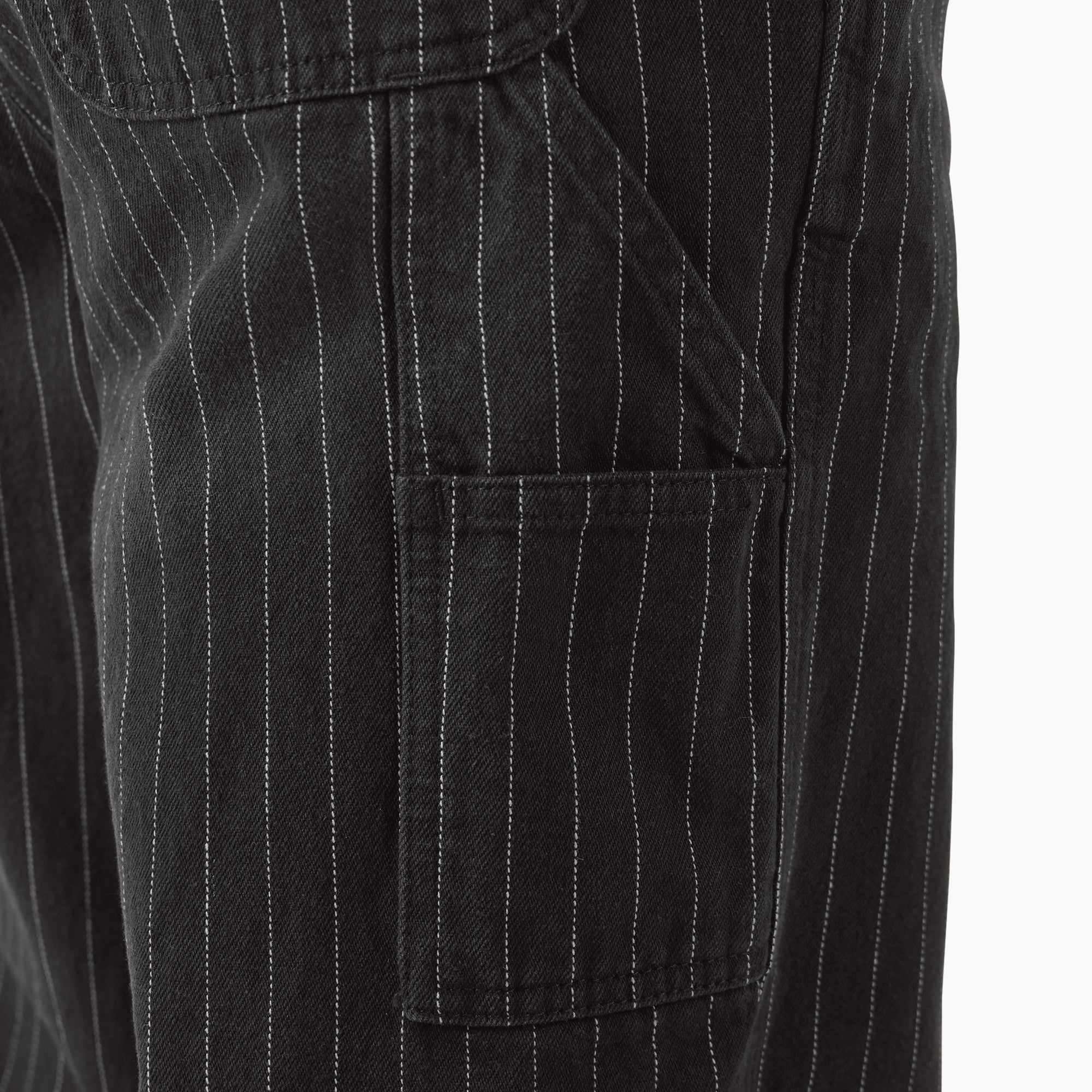 Women's Pinstripe Service Bib Overalls - Image 8