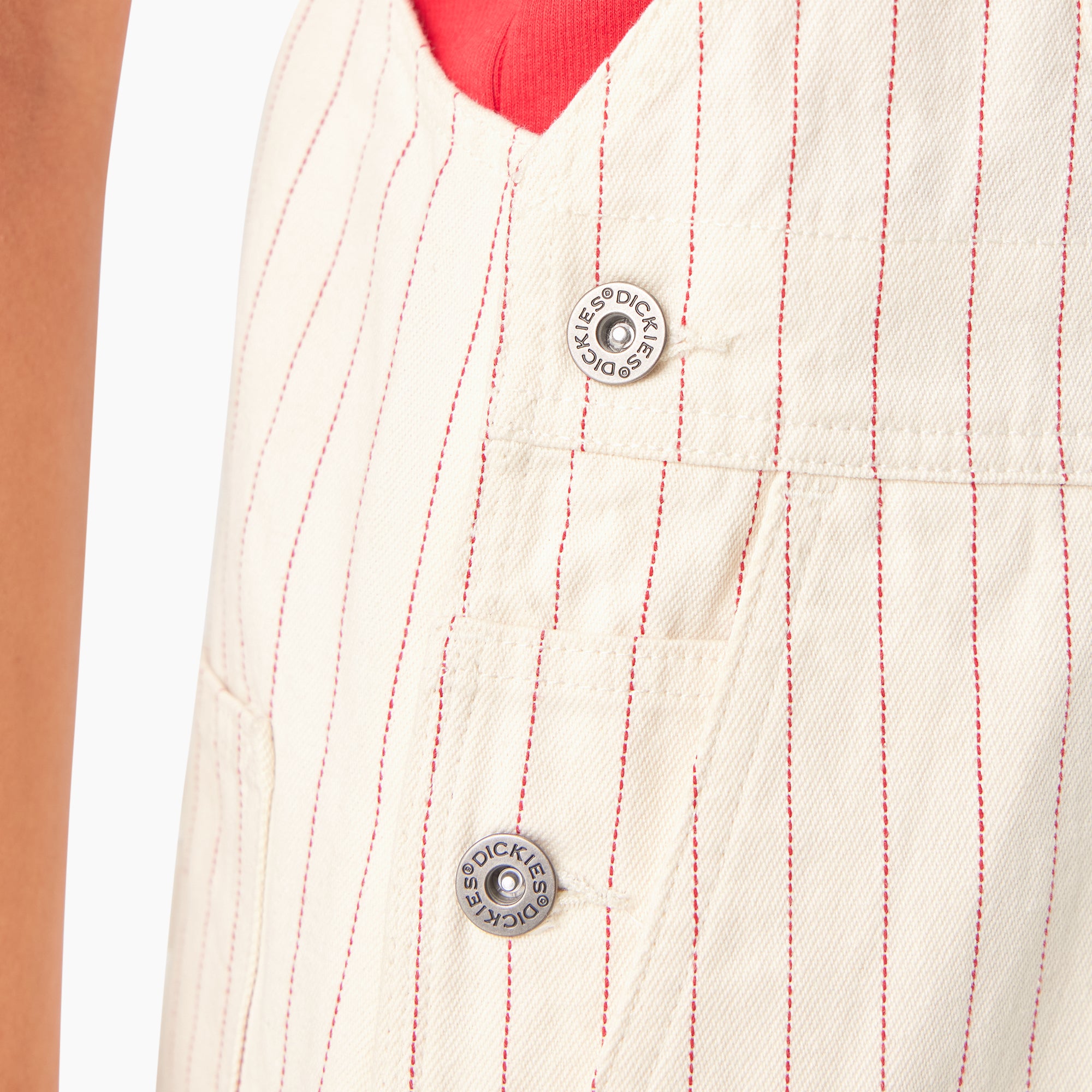 Women's Pinstripe Service Bib Overalls - Image 9