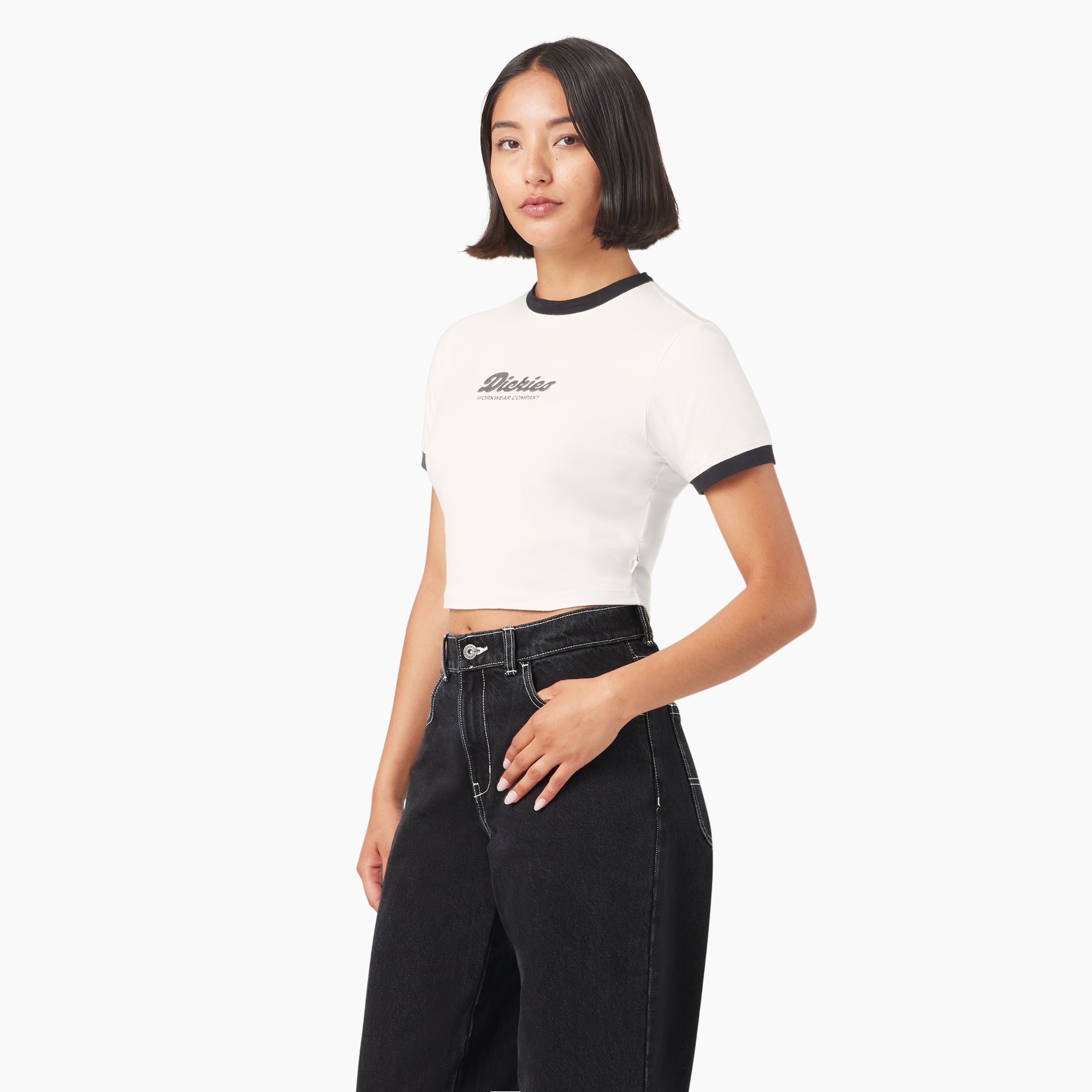 Women's Lewistown Cropped Ringer T-Shirt - Image 3
