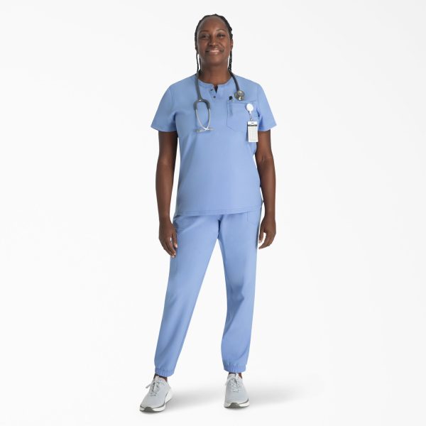 Women's EDS NXT Henley Scrub Top - Image 5