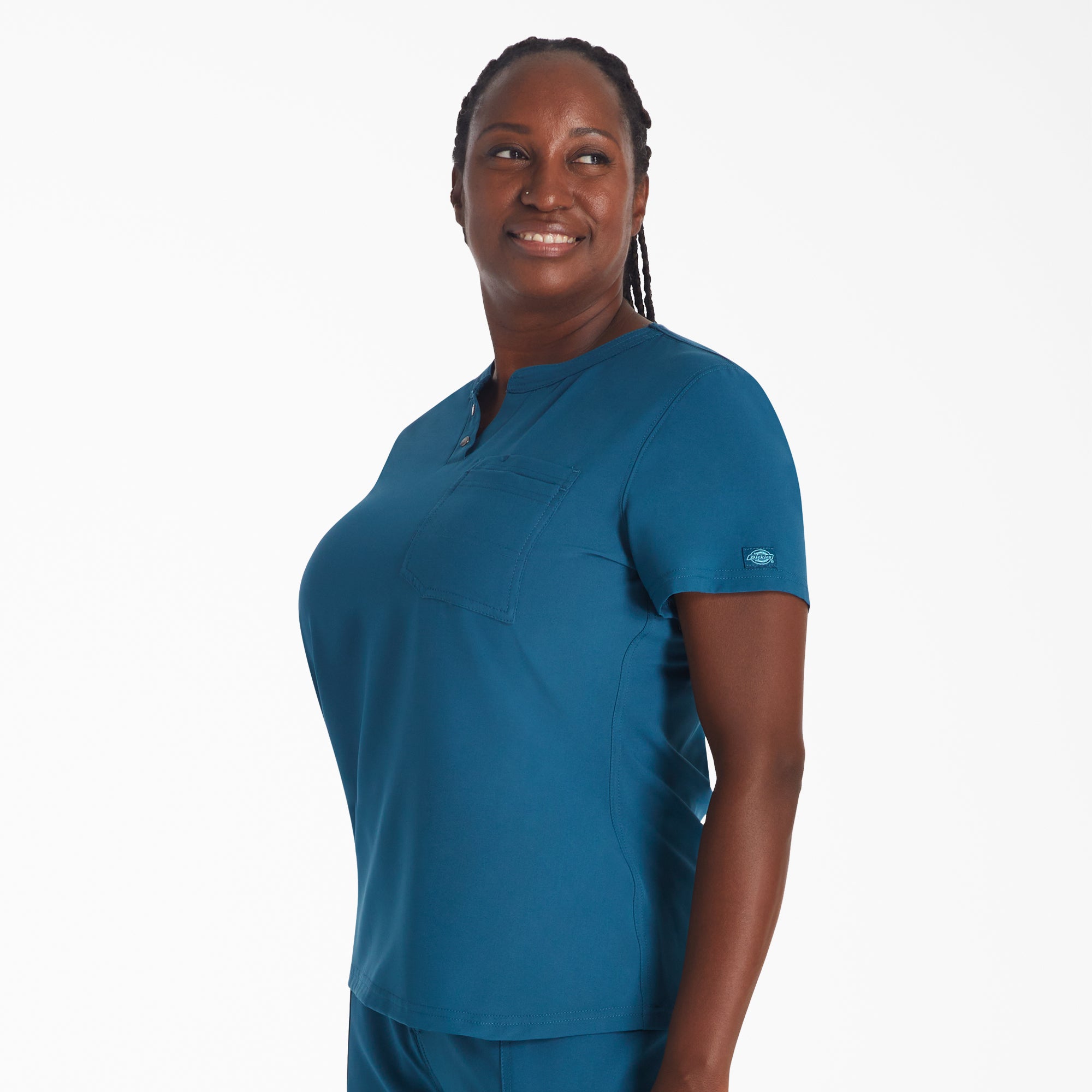 Women's EDS NXT Henley Scrub Top - Image 3