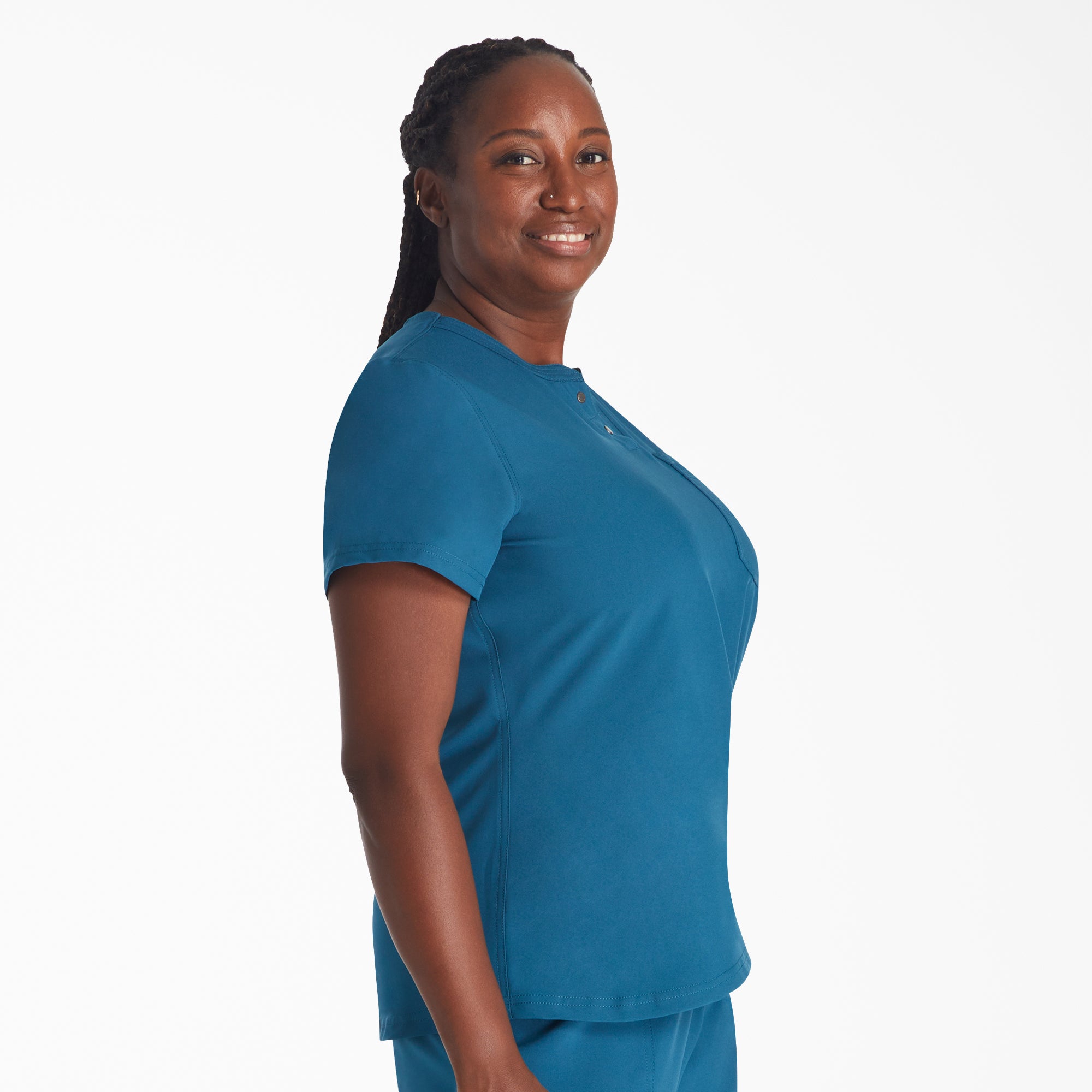 Women's EDS NXT Henley Scrub Top - Image 4