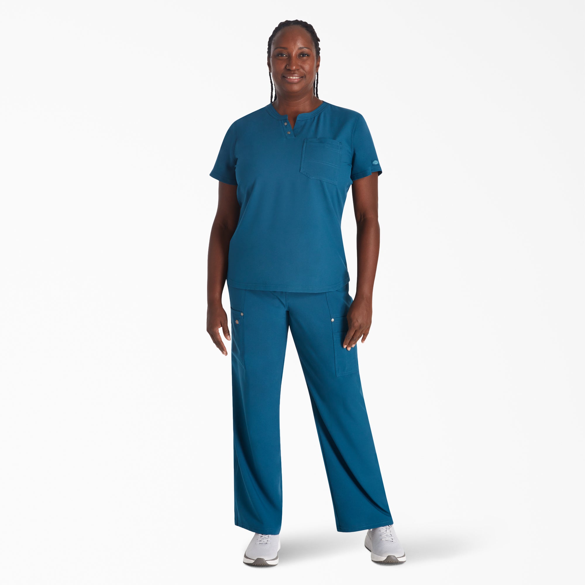 Women's EDS NXT Henley Scrub Top - Image 5