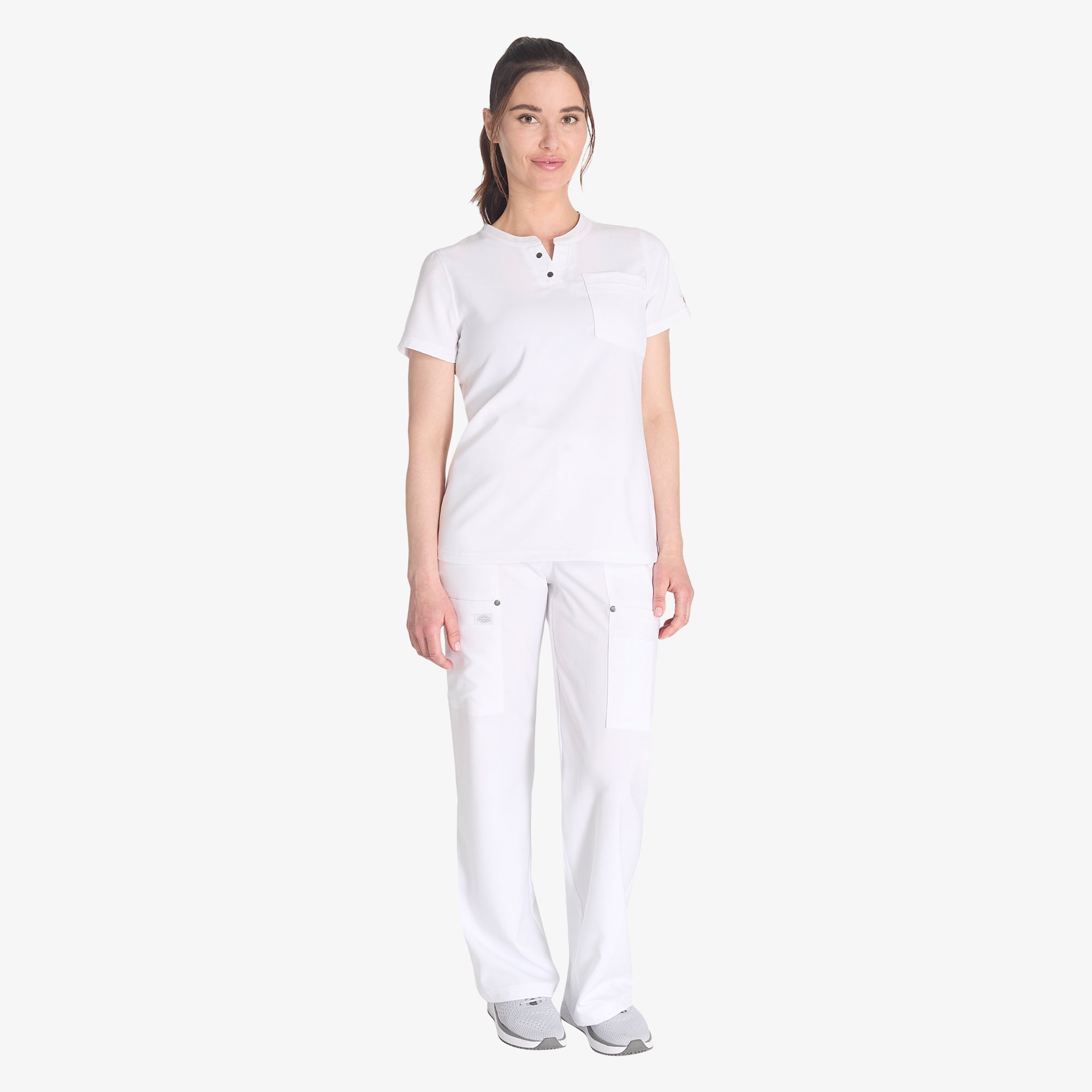 Women's EDS NXT Henley Scrub Top - Image 5