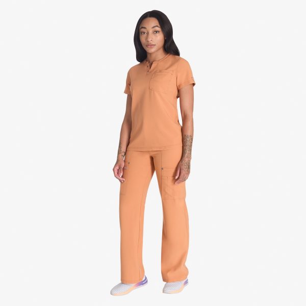 Women's EDS NXT Henley Scrub Top - Image 5