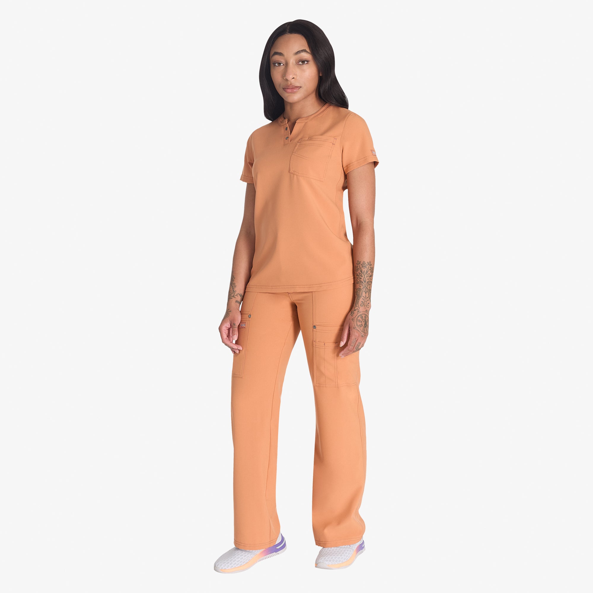 Women's EDS NXT Henley Scrub Top - Image 5