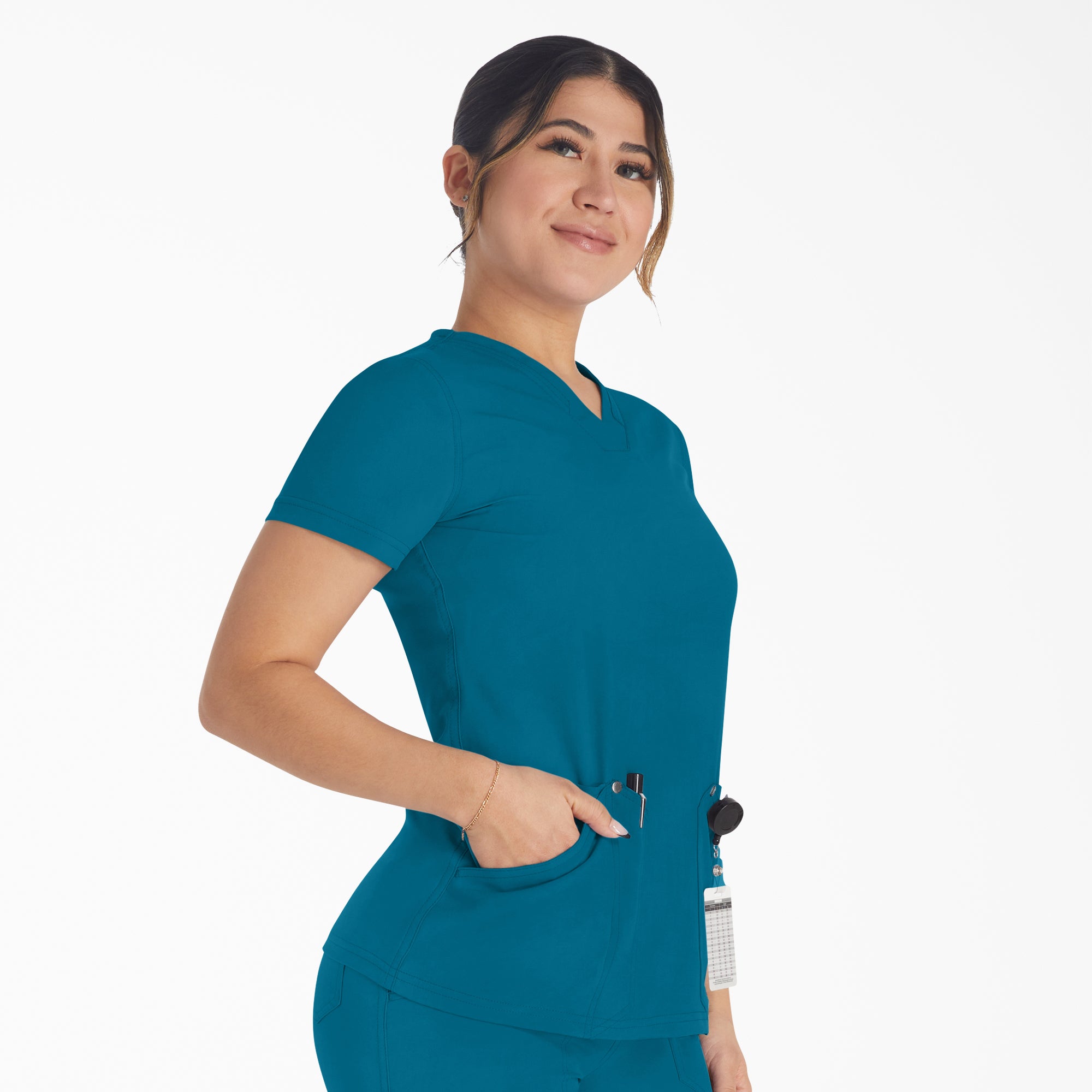 Women's EDS NXT V-Neck Scrub Top - Image 4