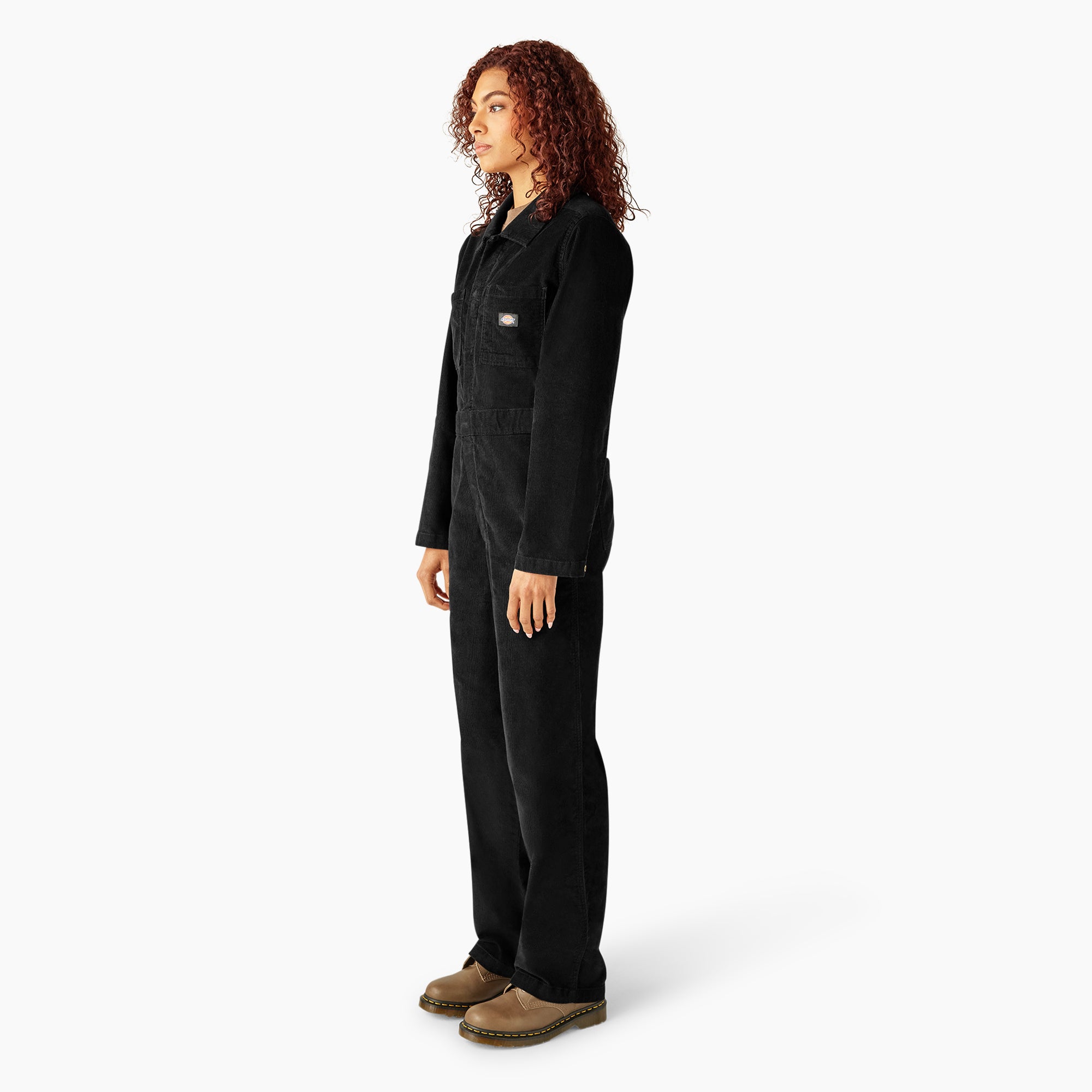 Women's Corduroy Long Sleeve Coveralls - Image 3