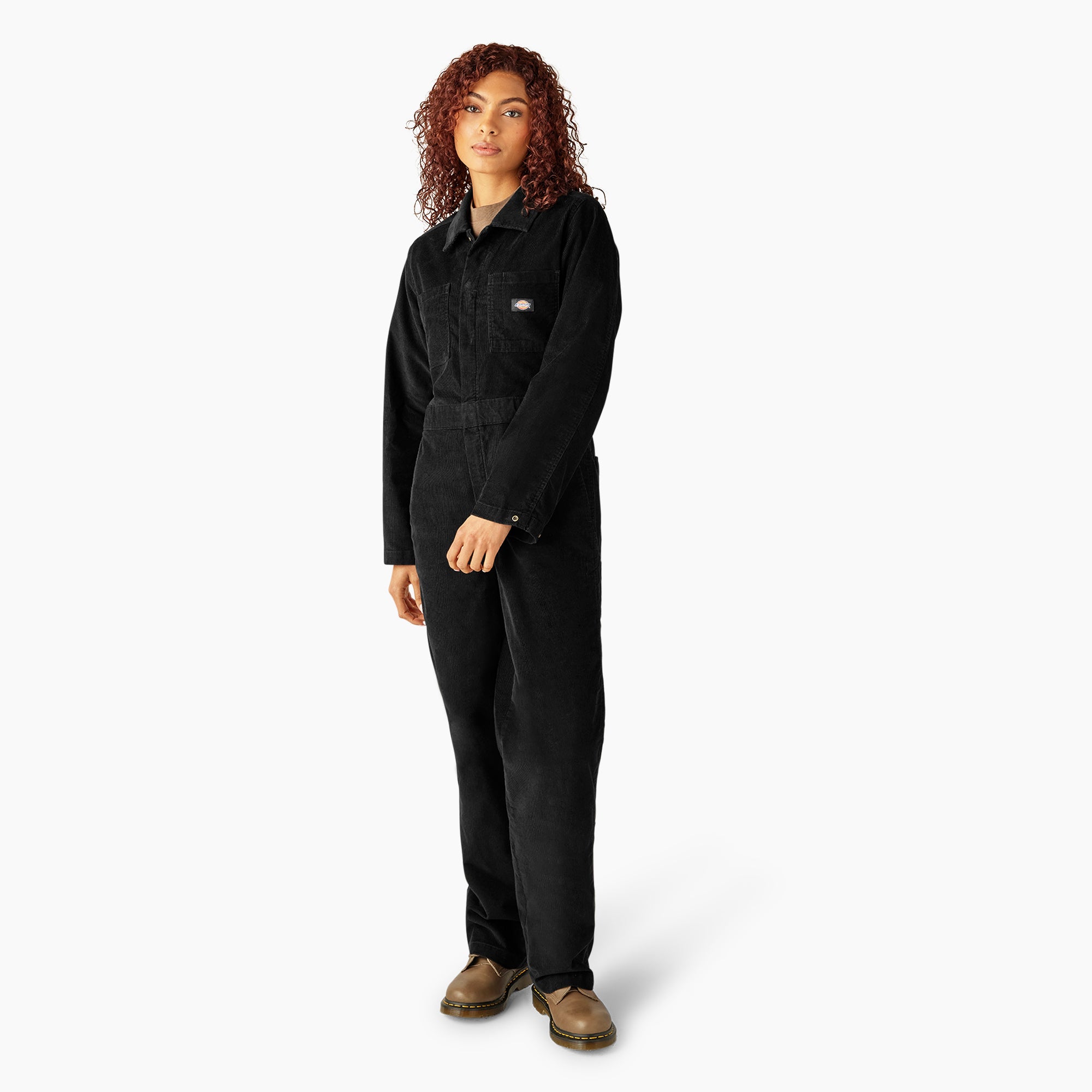 Women's Corduroy Long Sleeve Coveralls - Image 5