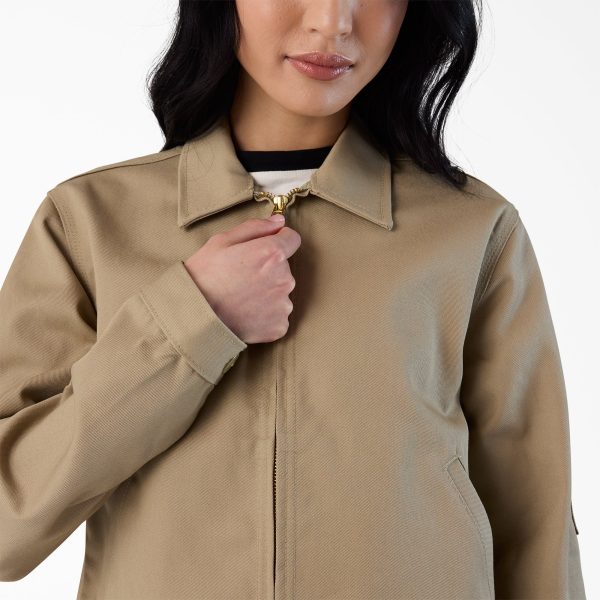 Women's Unlined Cropped Eisenhower Jacket - Image 6