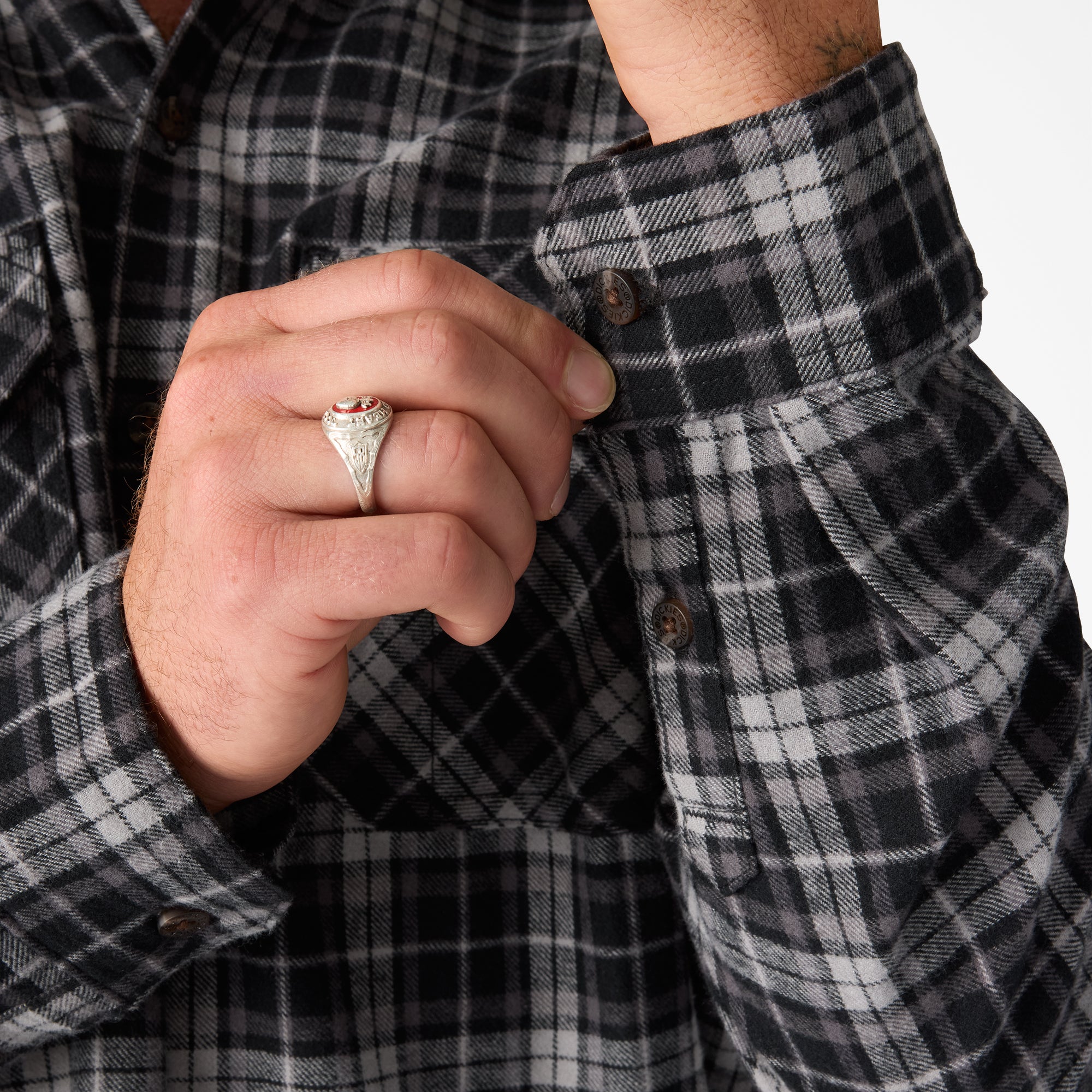 Long Sleeve Flannel Work Shirt - Image 6