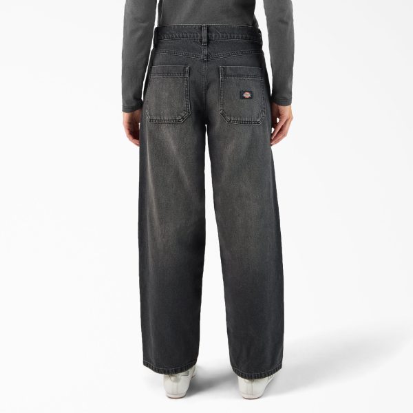 Women's Loose Fit Double Knee Jeans - Image 2
