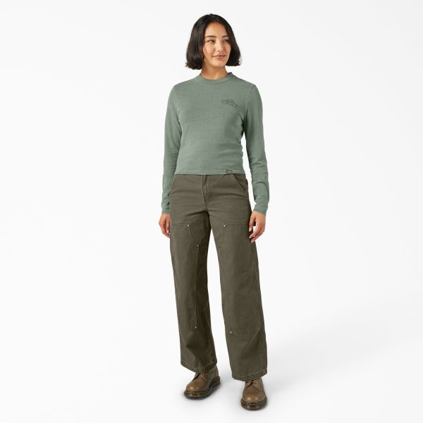 Women's Double Knee Canvas Pants - Image 4