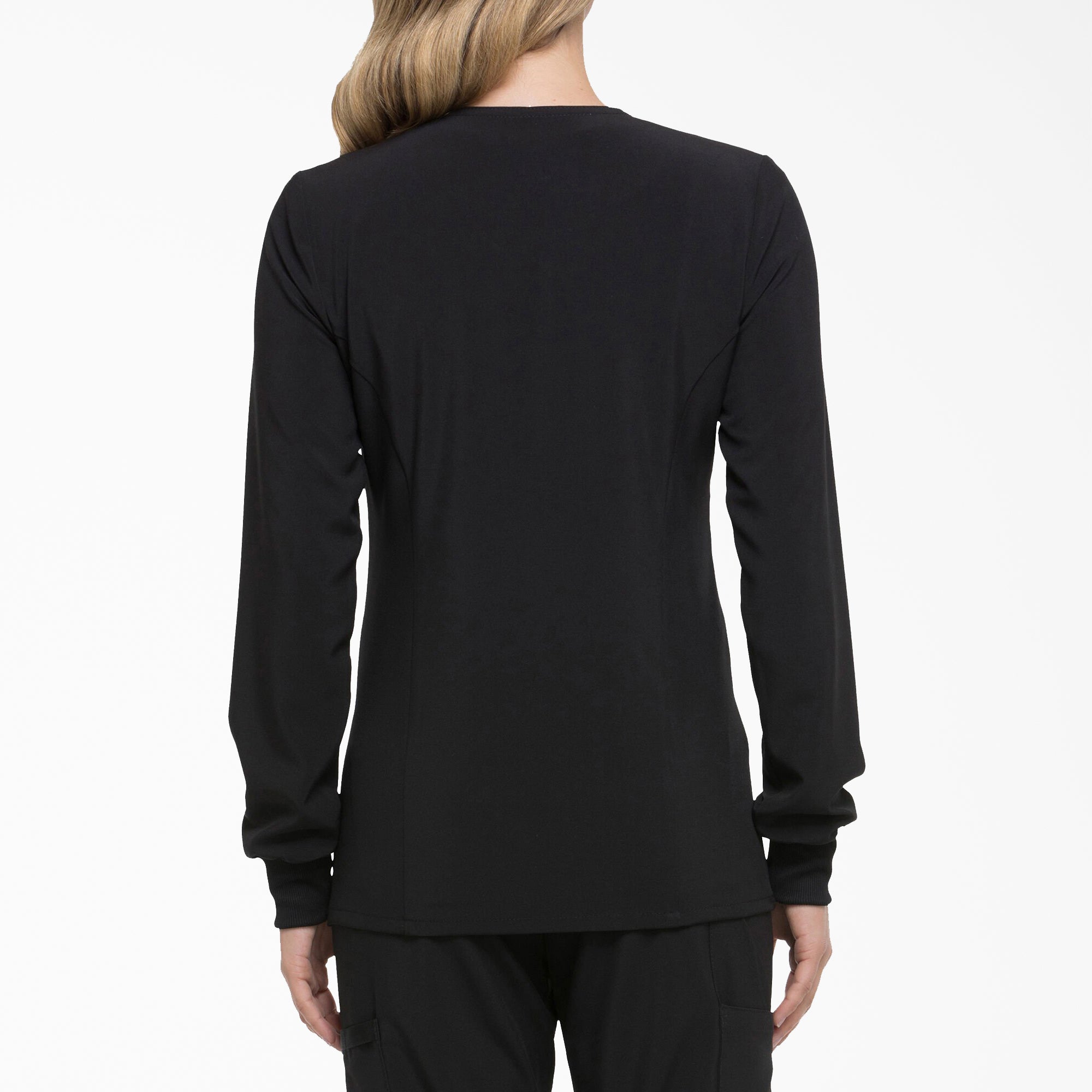 Women's EDS Essentials Snap Front Scrub Jacket - Image 2