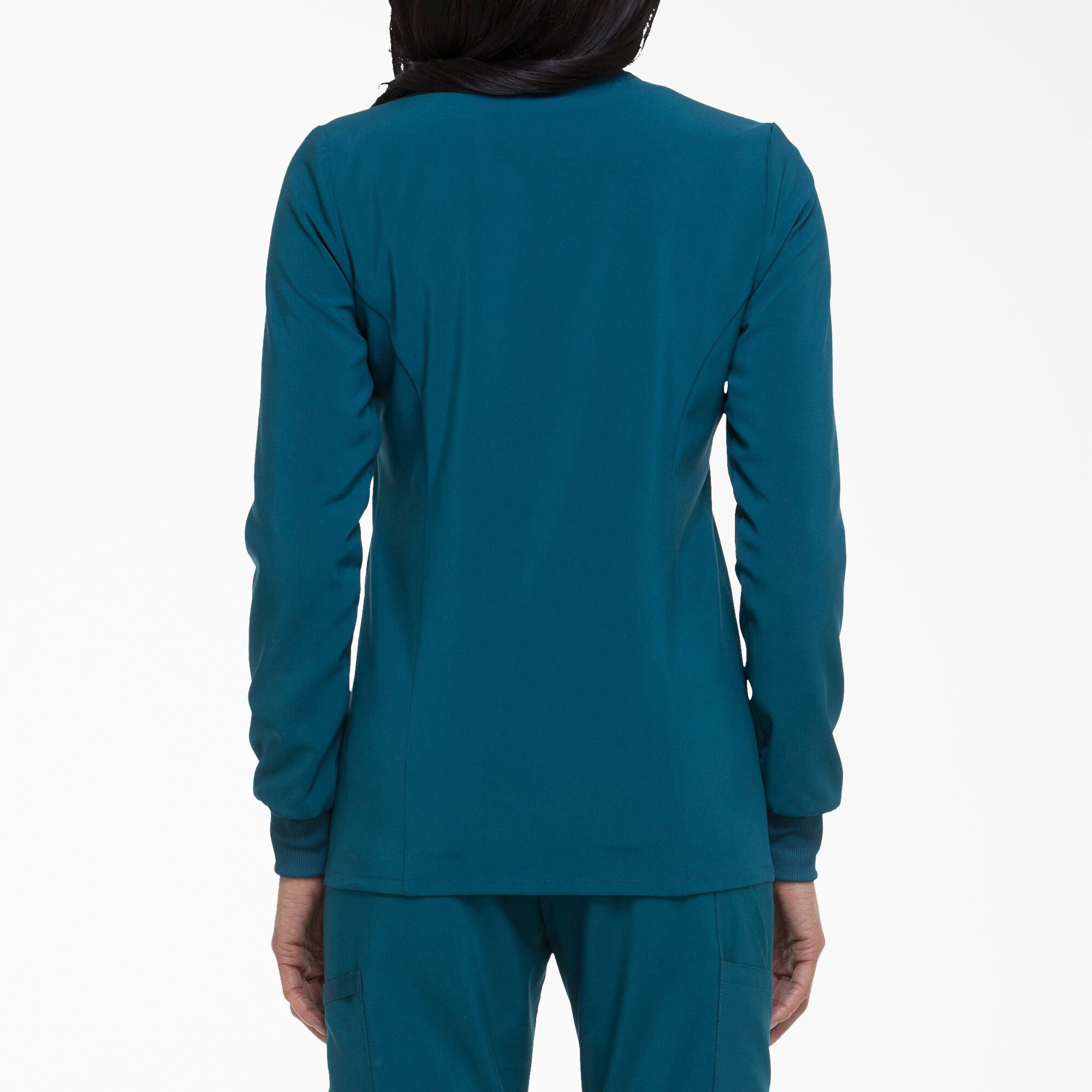 Women's EDS Essentials Snap Front Scrub Jacket - Image 2