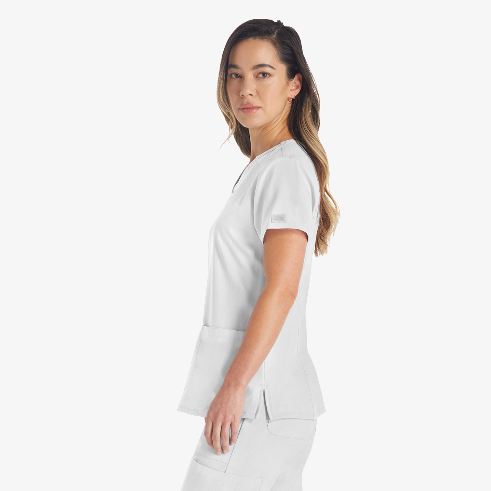 Women's EDS Essentials V-Neck Scrub Top - Image 3