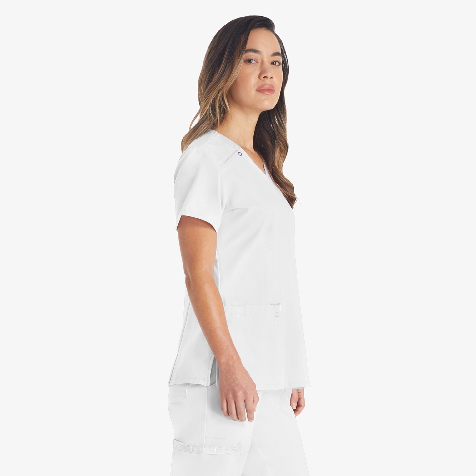 Women's EDS Essentials V-Neck Scrub Top - Image 4