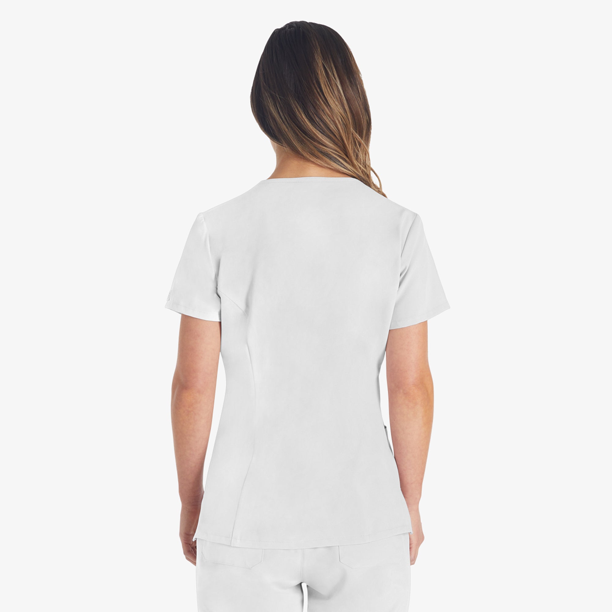 Women's EDS Essentials V-Neck Scrub Top - Image 2