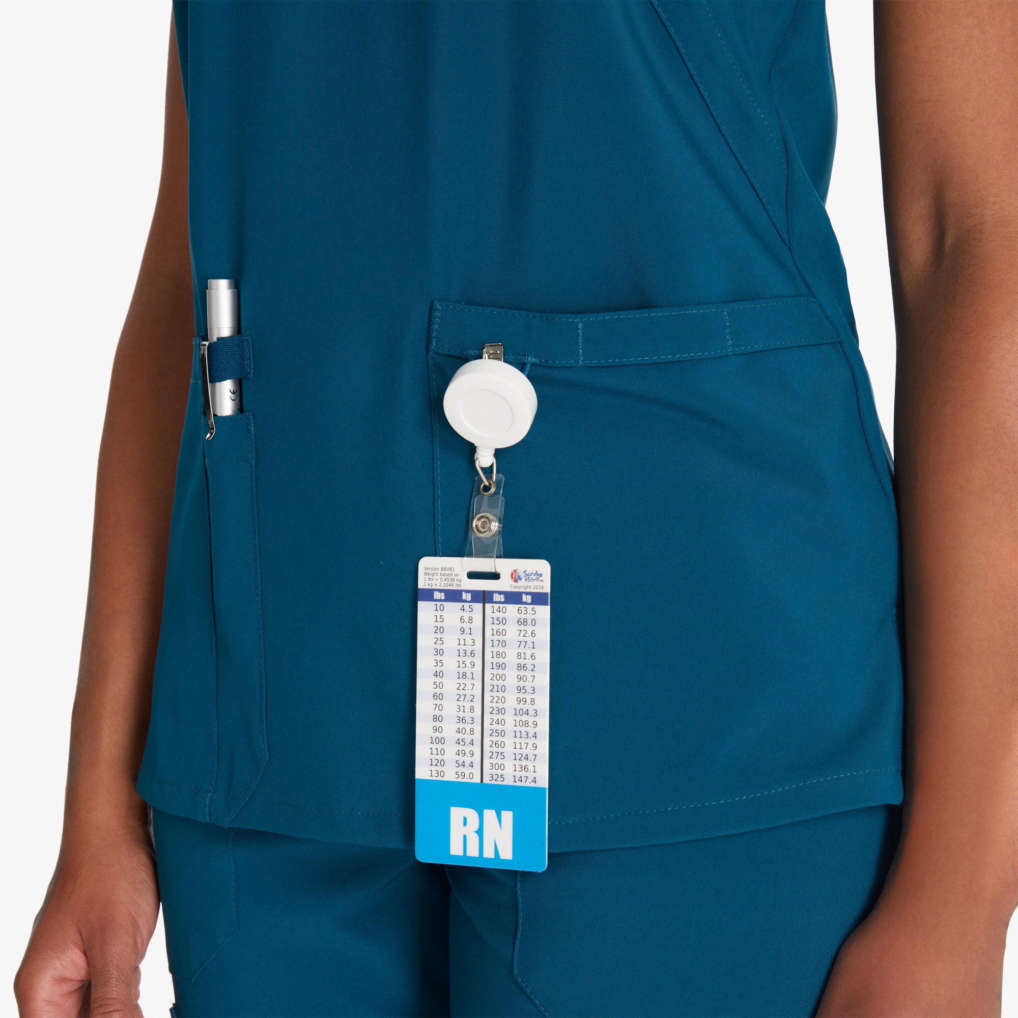 Women's EDS Essentials Mock Wrap Scrub Top - Image 6