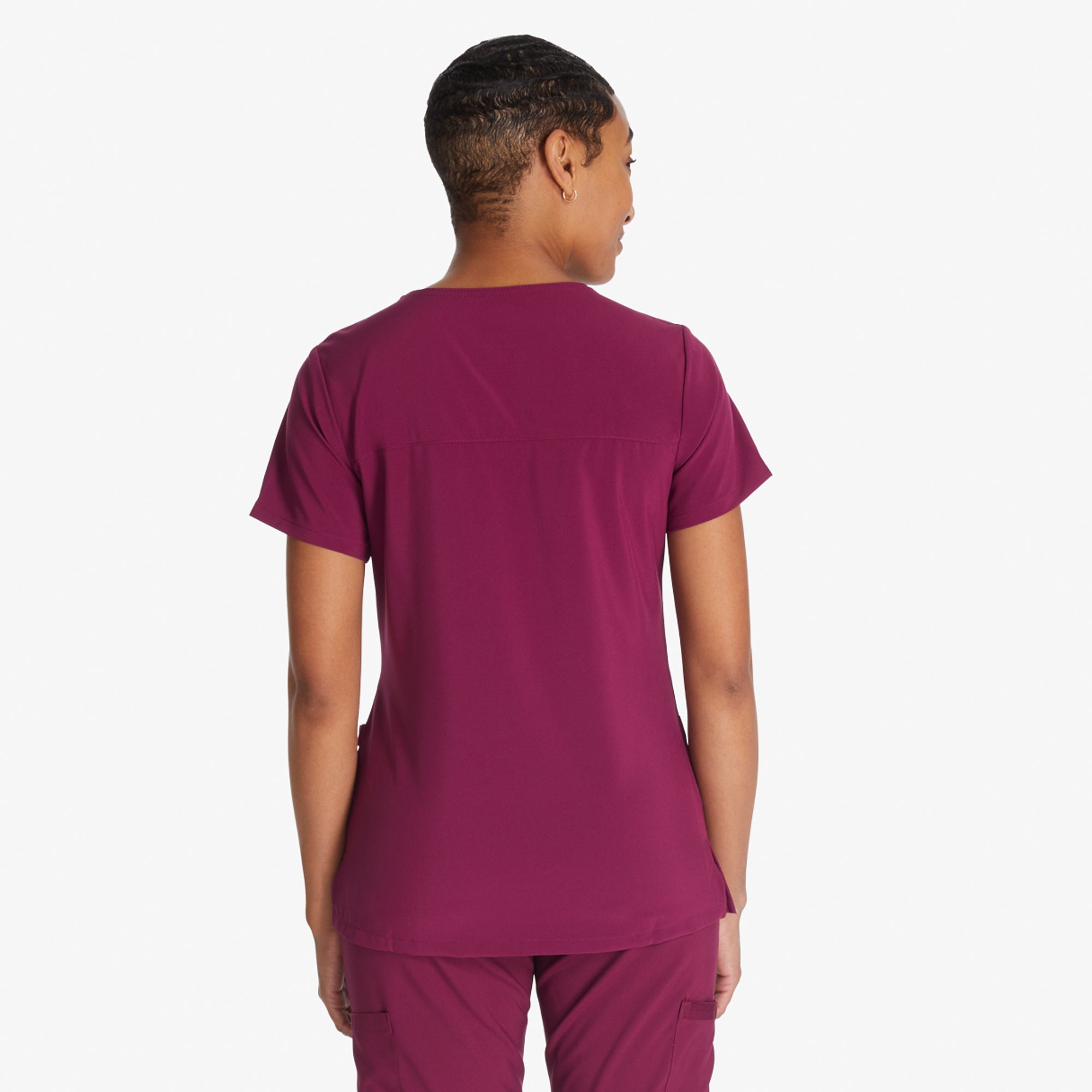Women's EDS Essentials Mock Wrap Scrub Top - Image 2