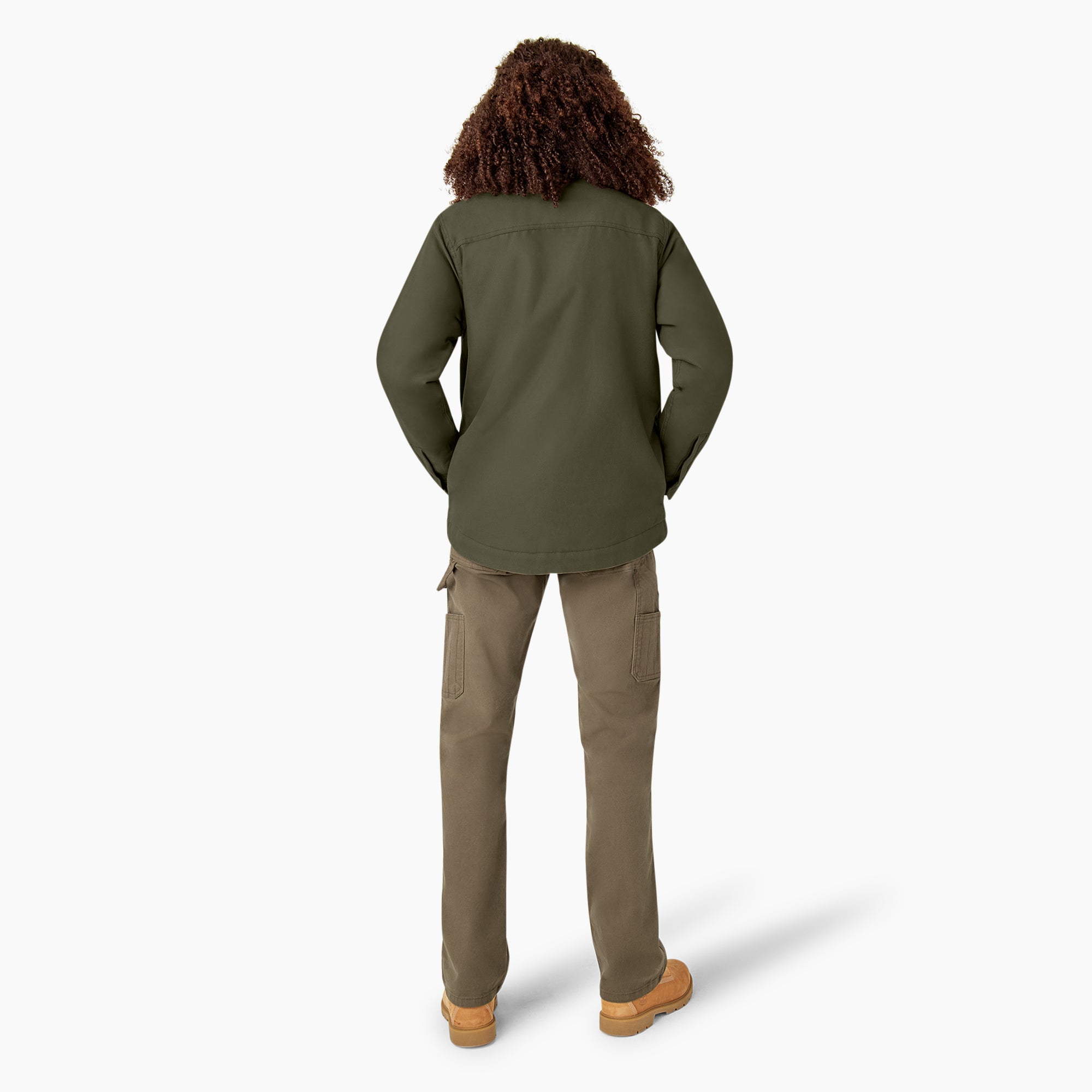 Women's Duck High Pile Fleece Lined Chore Coat - Image 6