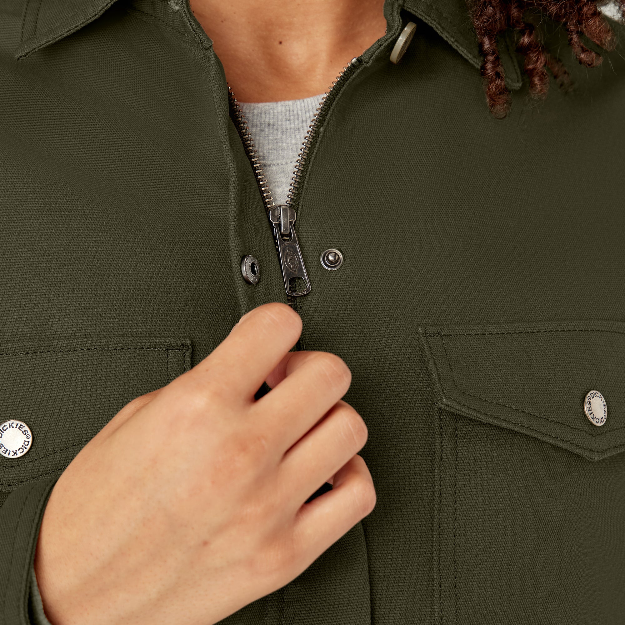 Women's Duck High Pile Fleece Lined Chore Coat - Image 8