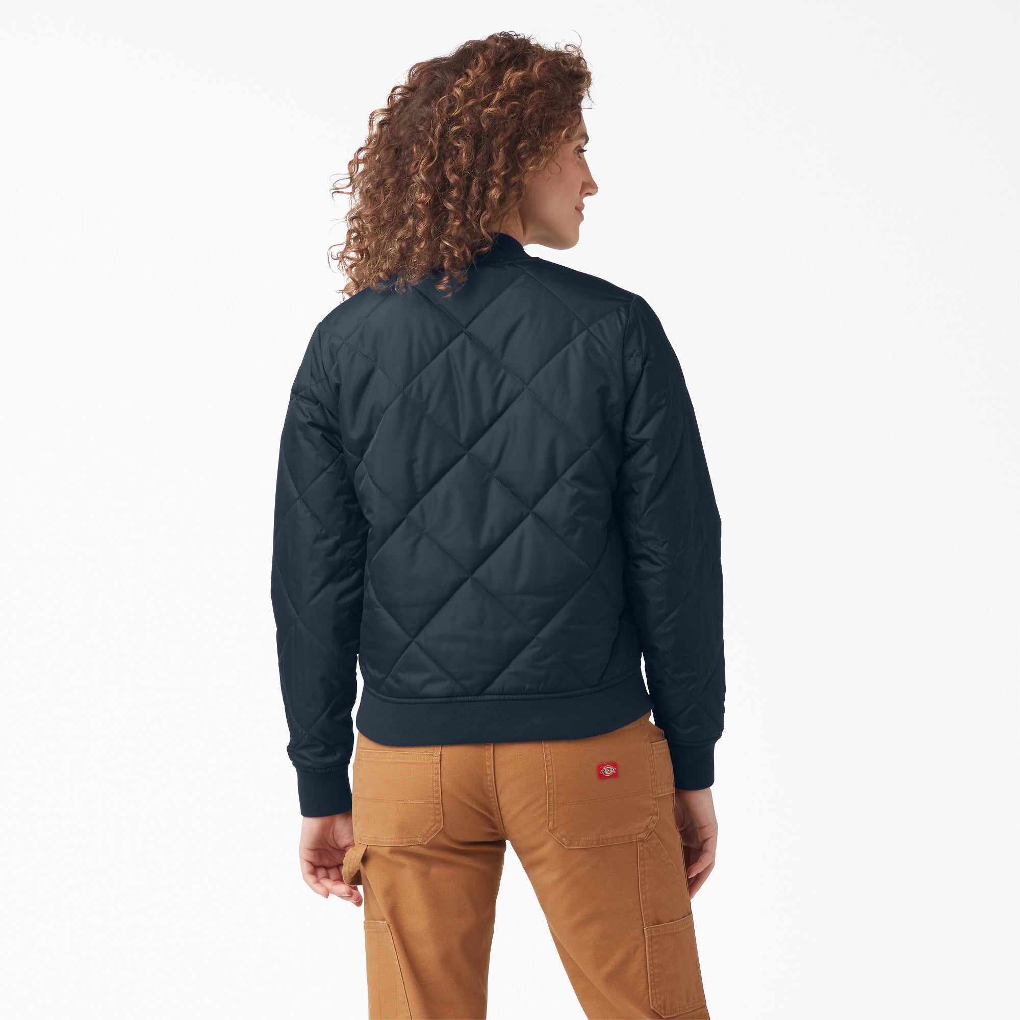 Women's Quilted Bomber Jacket - Image 2