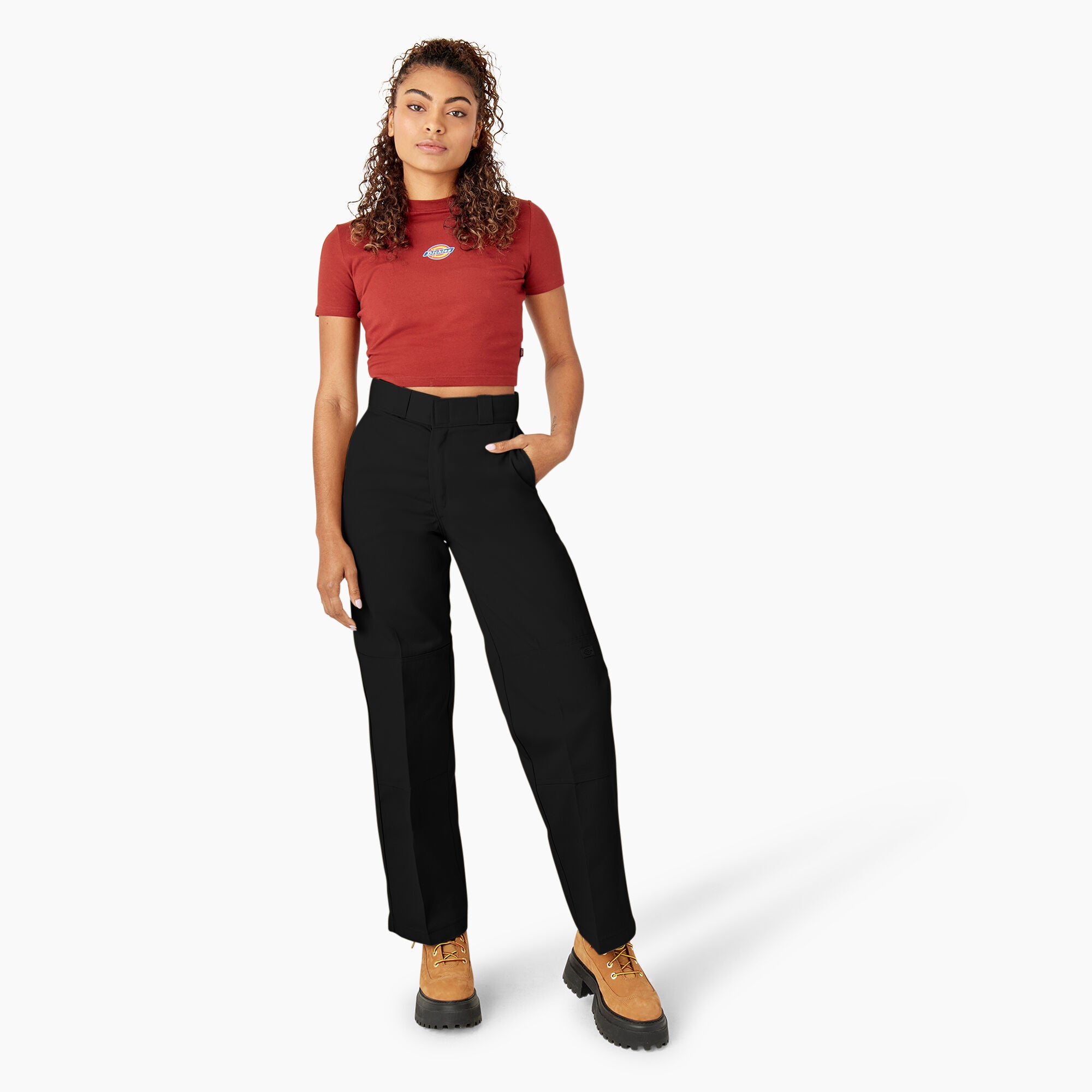 Women's Loose Fit Double Knee Work Pants - Image 7
