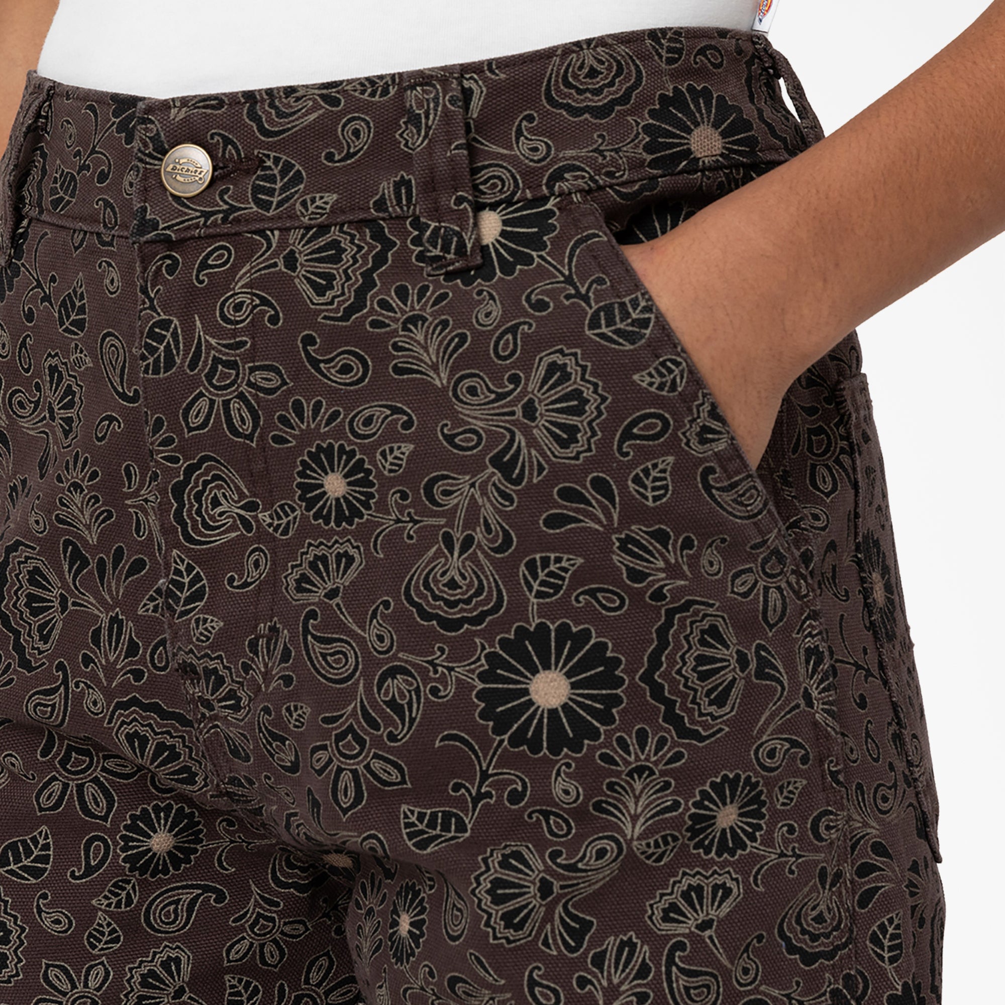 Women's Ellis Floral Duck Canvas Pants - Image 6