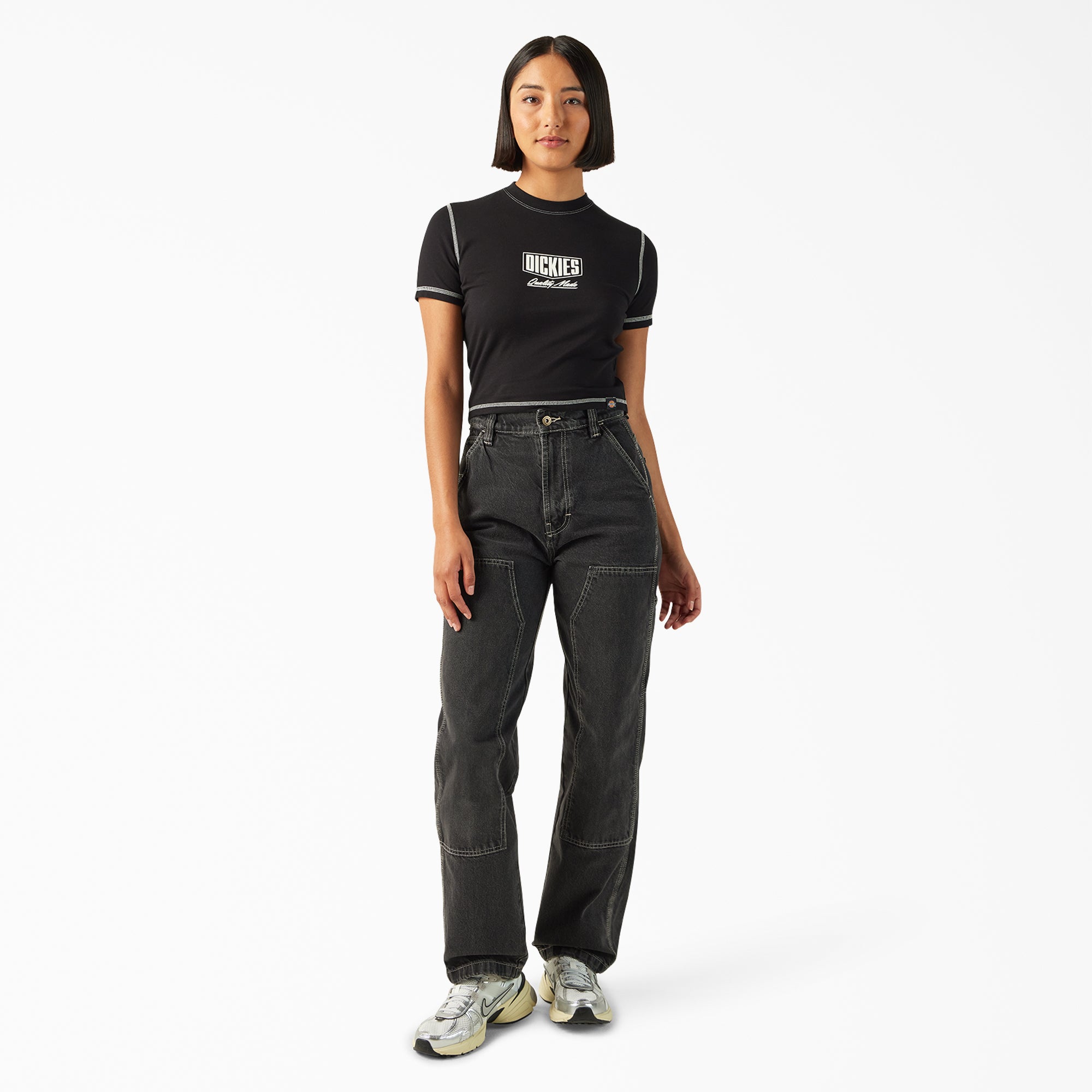 Women's Madison Loose Fit Double Knee Jeans - Image 5