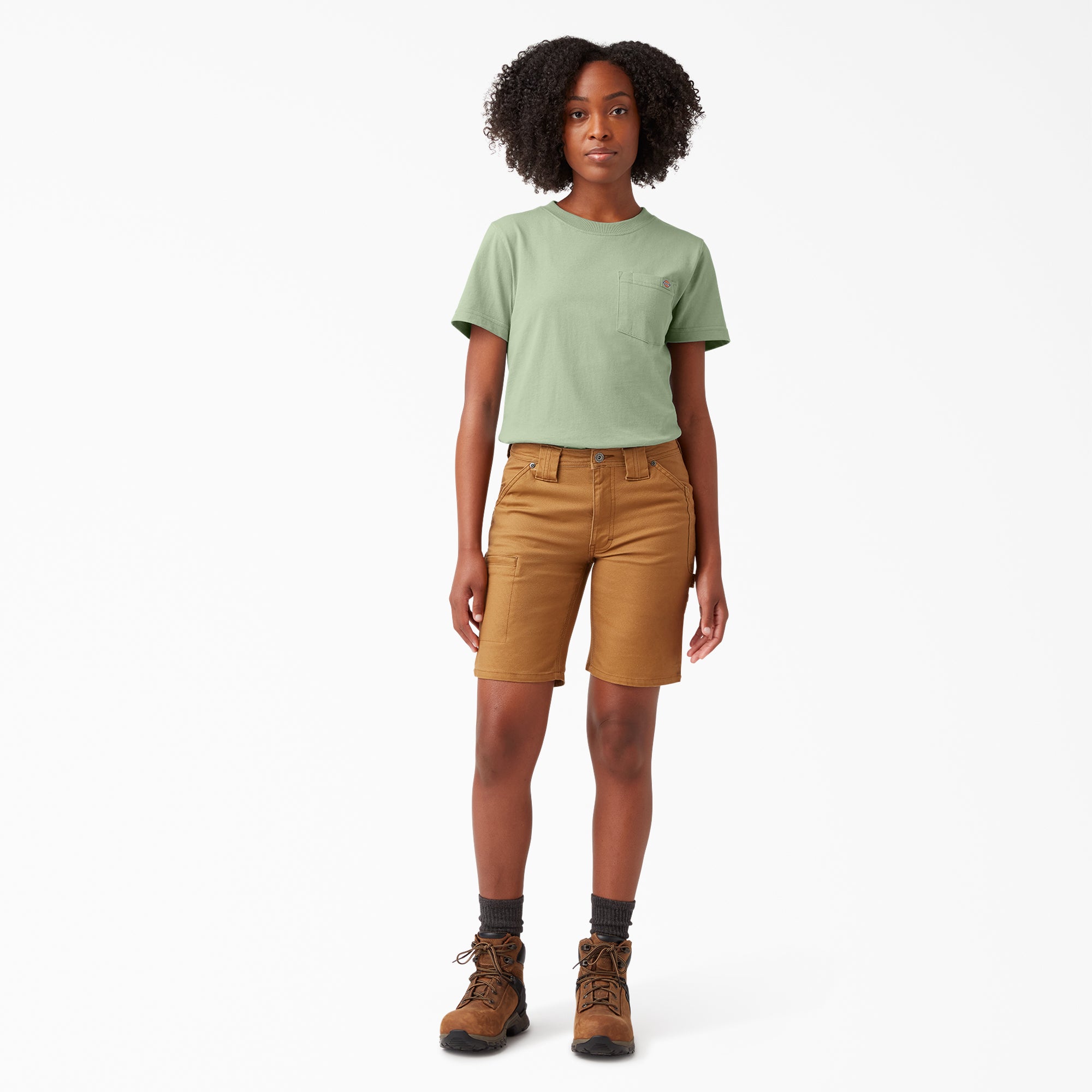 Women's Heavyweight Short Sleeve Pocket T-Shirt - Image 4