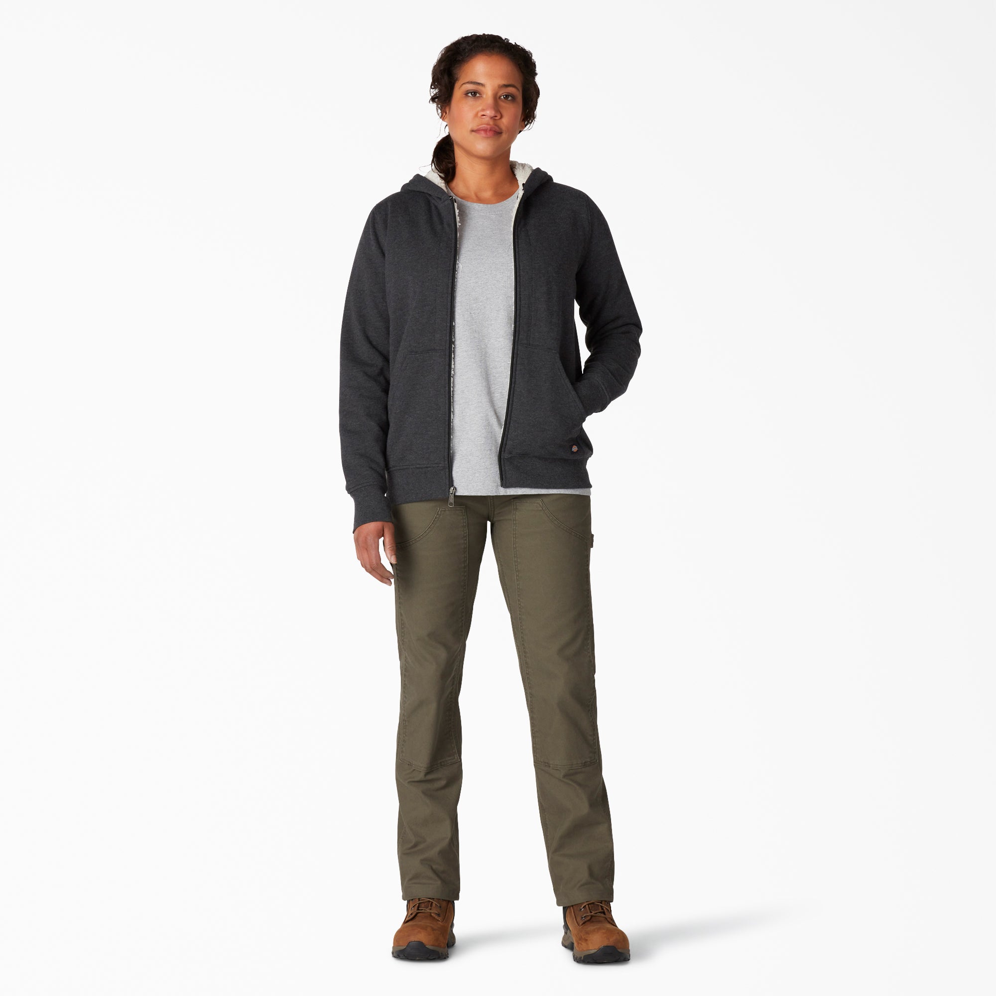 Women's High Pile Fleece Lined Hoodie - Image 4