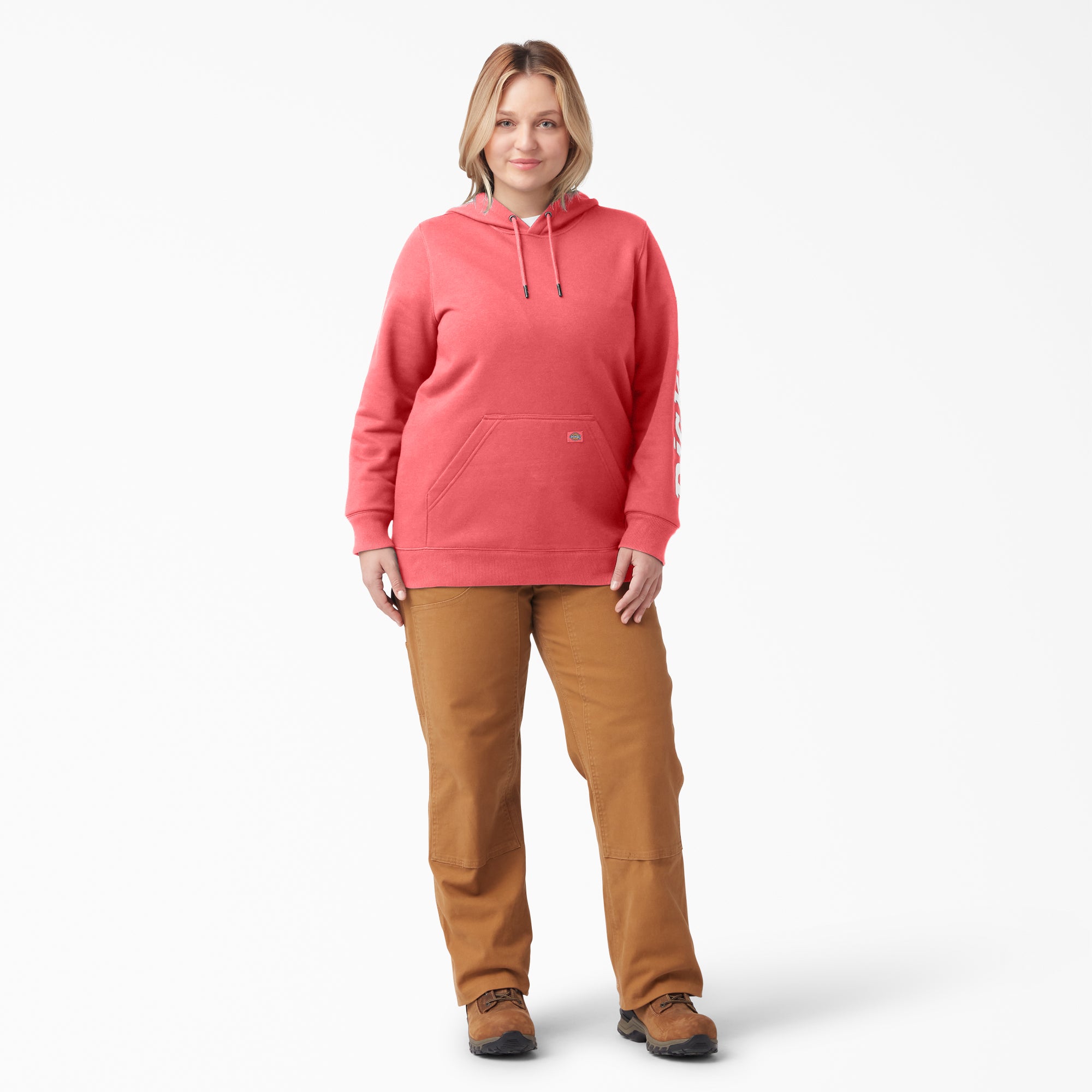 Women's Plus Water Repellent Sleeve Logo Hoodie - Image 4