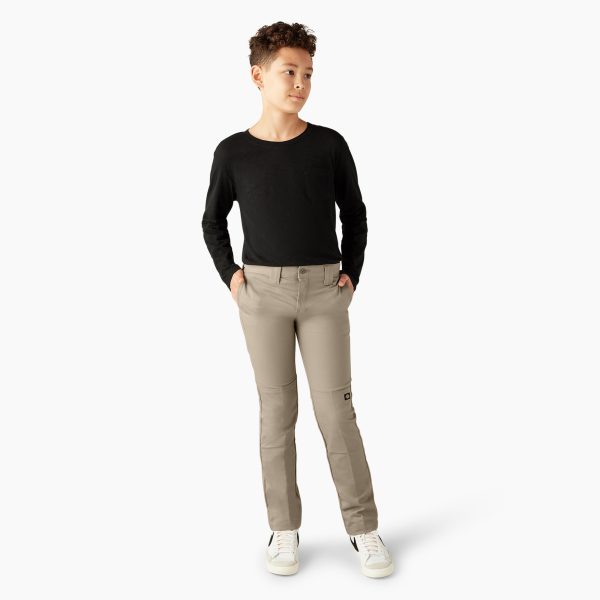 Boys' FLEX Skinny Fit Double Knee Pants. 4-20 - Image 4