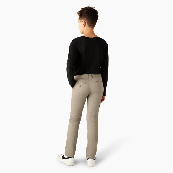 Boys' FLEX Skinny Fit Double Knee Pants. 4-20 - Image 5