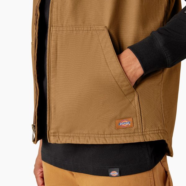 Duck Canvas High Pile Fleece Lined Vest - Image 8