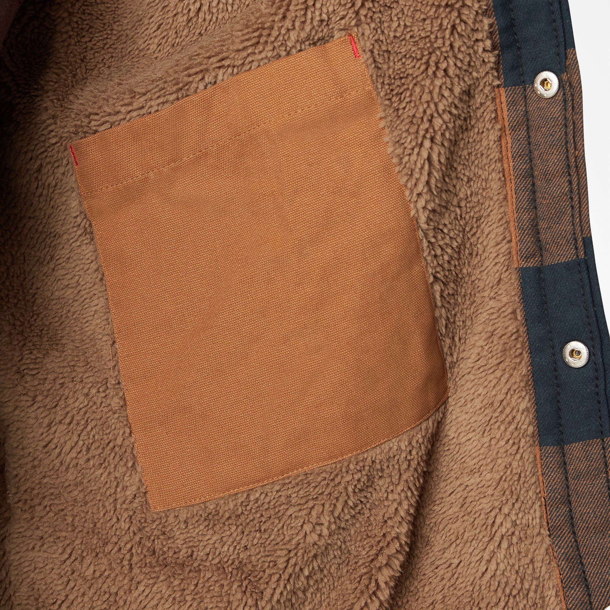 Water Repellent Fleece-Lined Flannel Shirt Jacket - Image 8