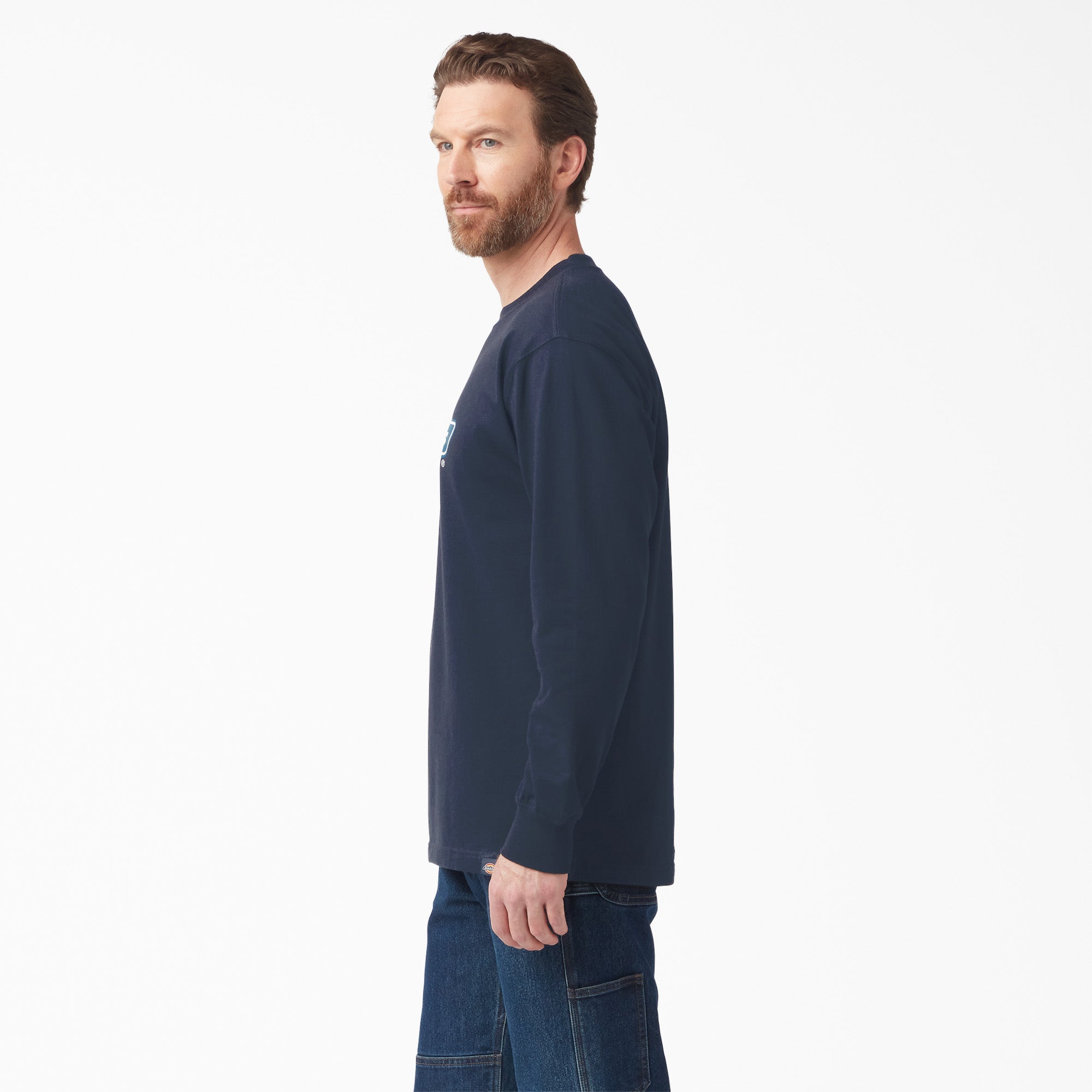 Tri-Color Logo Graphic Long Sleeve T-Shirt - Image 3