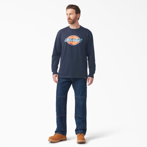 Tri-Color Logo Graphic Long Sleeve T-Shirt - Image 4