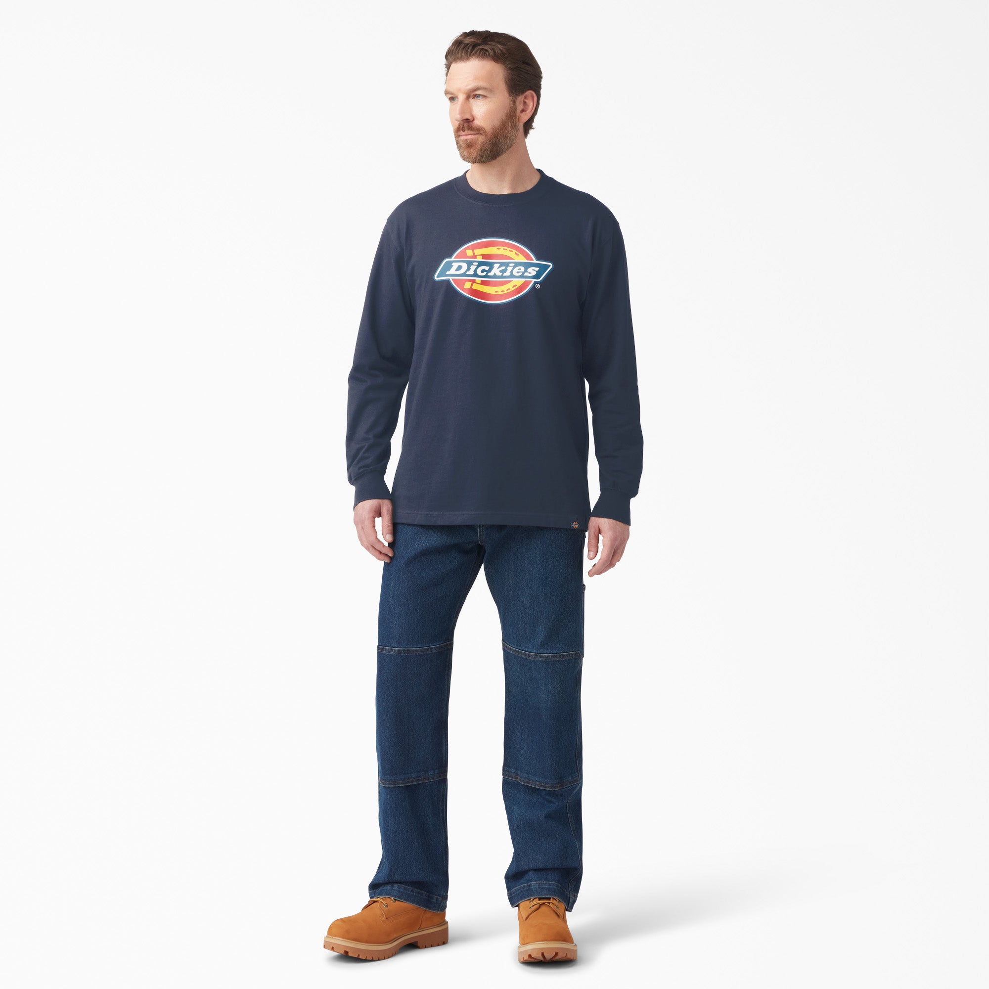 Tri-Color Logo Graphic Long Sleeve T-Shirt - Image 4